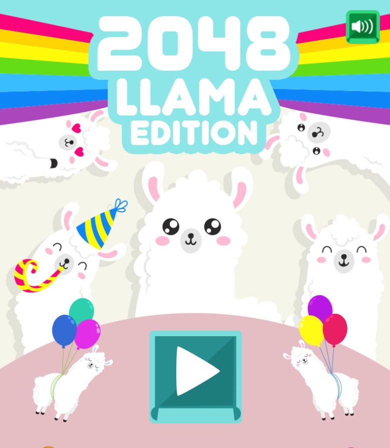 2048 Llama Edition - Cute Animal Puzzle Game