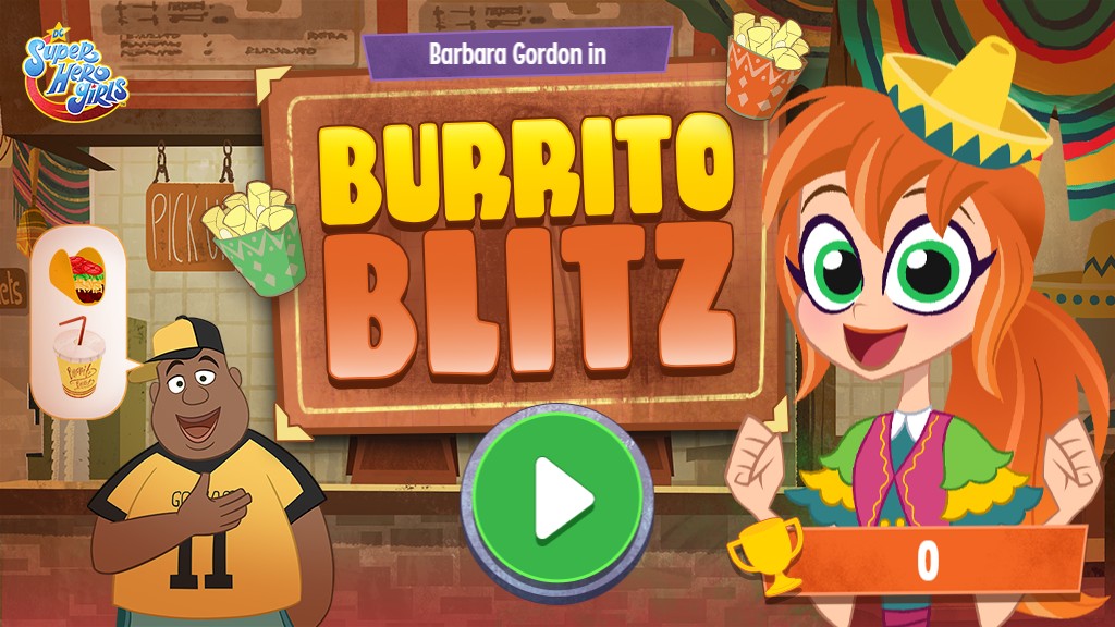 Burrito-Blitz - Play DC Super Hero Girls Cooking Game