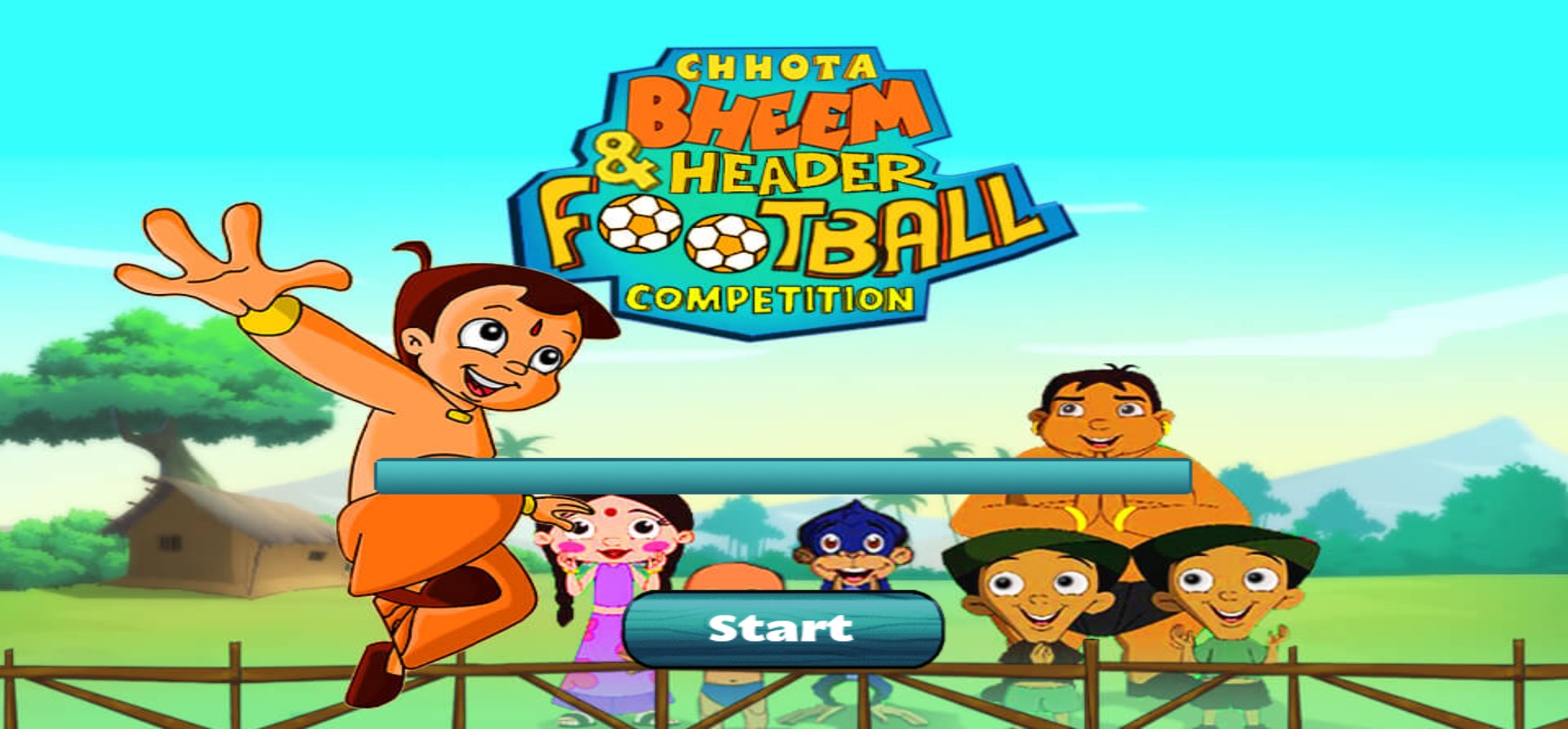 Chhota Bheem Header Football Competition Online Game