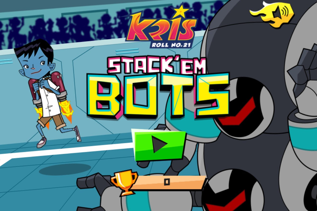 Kris Roll No. 21 Stack Em Bots - Action Arcade Browser Game