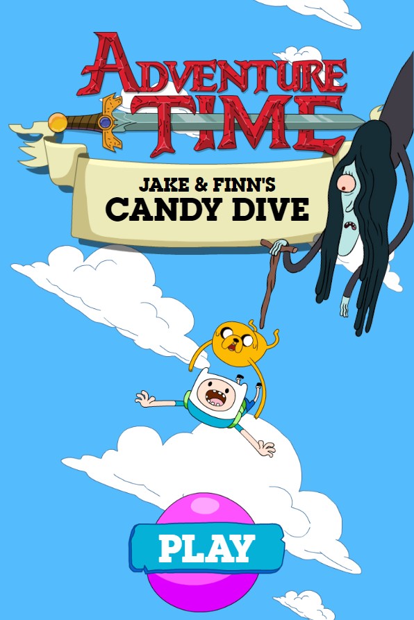 Adventure Time Jake and Finn's Candy Dive