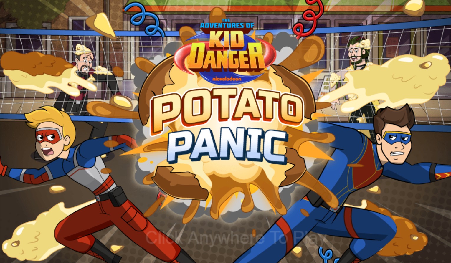 Adventures of Kid Danger Potato Panic - Nickelodeon Online Game