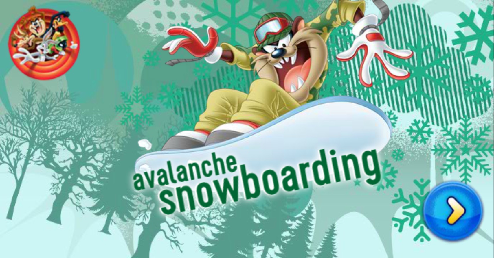 Avalanche Snowboarding Looney Tunes Game