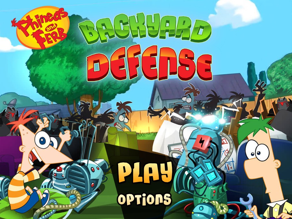Phineas and Ferb Backyard Defense Strategy Game