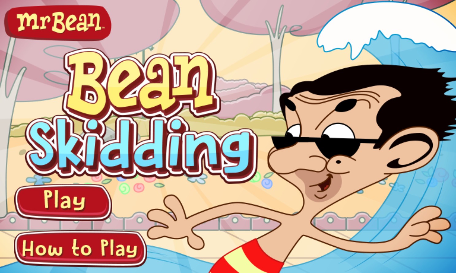 Mr Bean Bean Skidding Online Game
