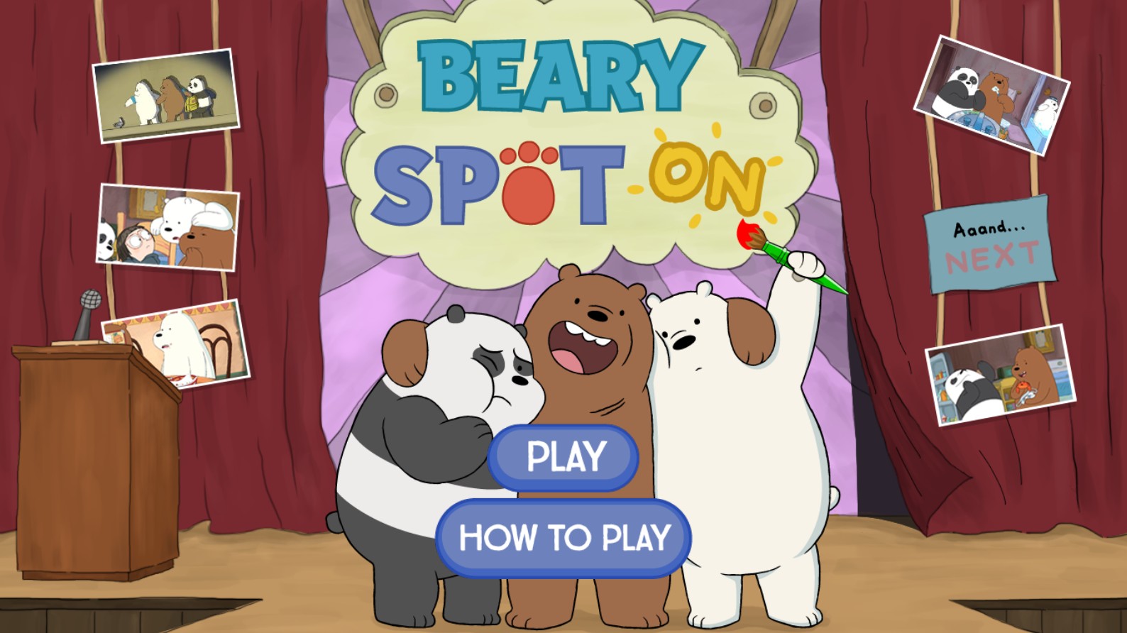 Beary Spot On - We Bare Bears Spot the Difference Game