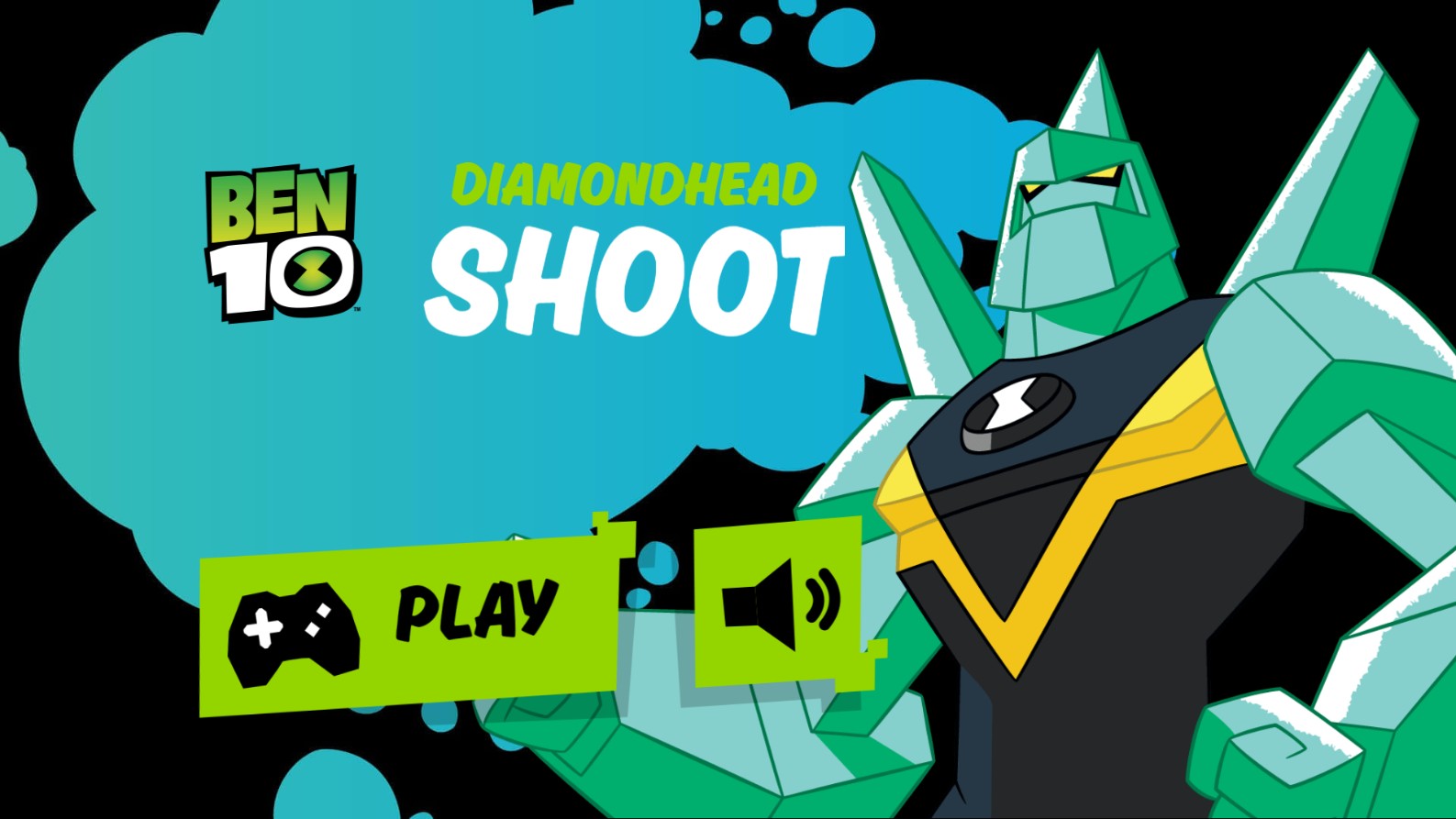 Ben 10 Diamondhead Shoot HTML5 Browser Game
