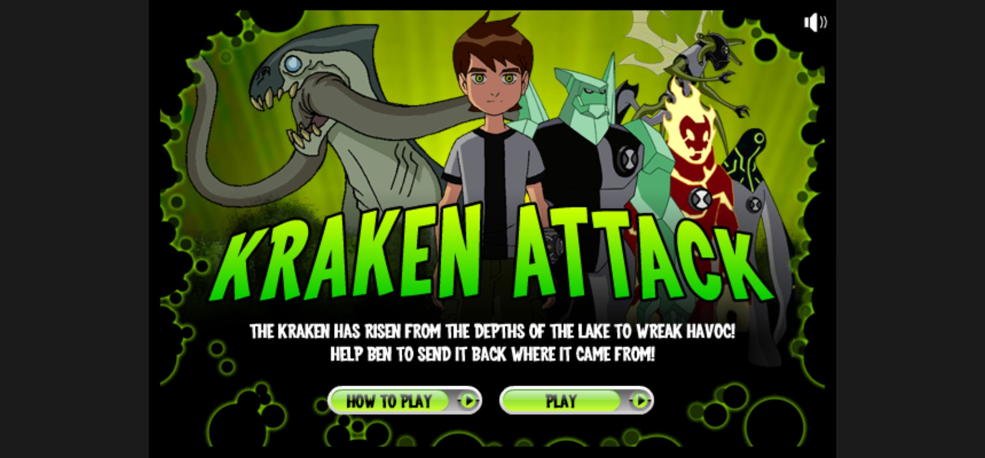 Ben 10 Kraken Attack - Play Online Cartoon Network Game