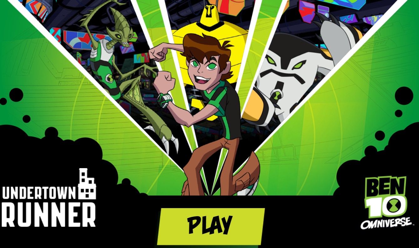 Ben 10 Undertown Runner - Play Cartoon Network Online Game