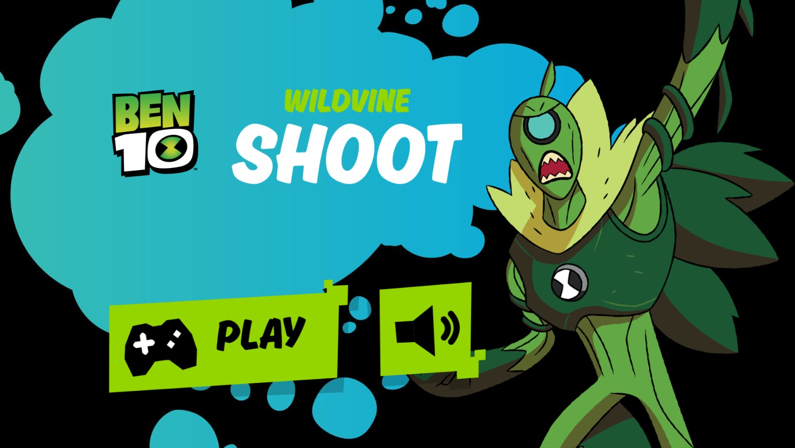 Ben 10 Wildvine Shoot - Action Browser Game