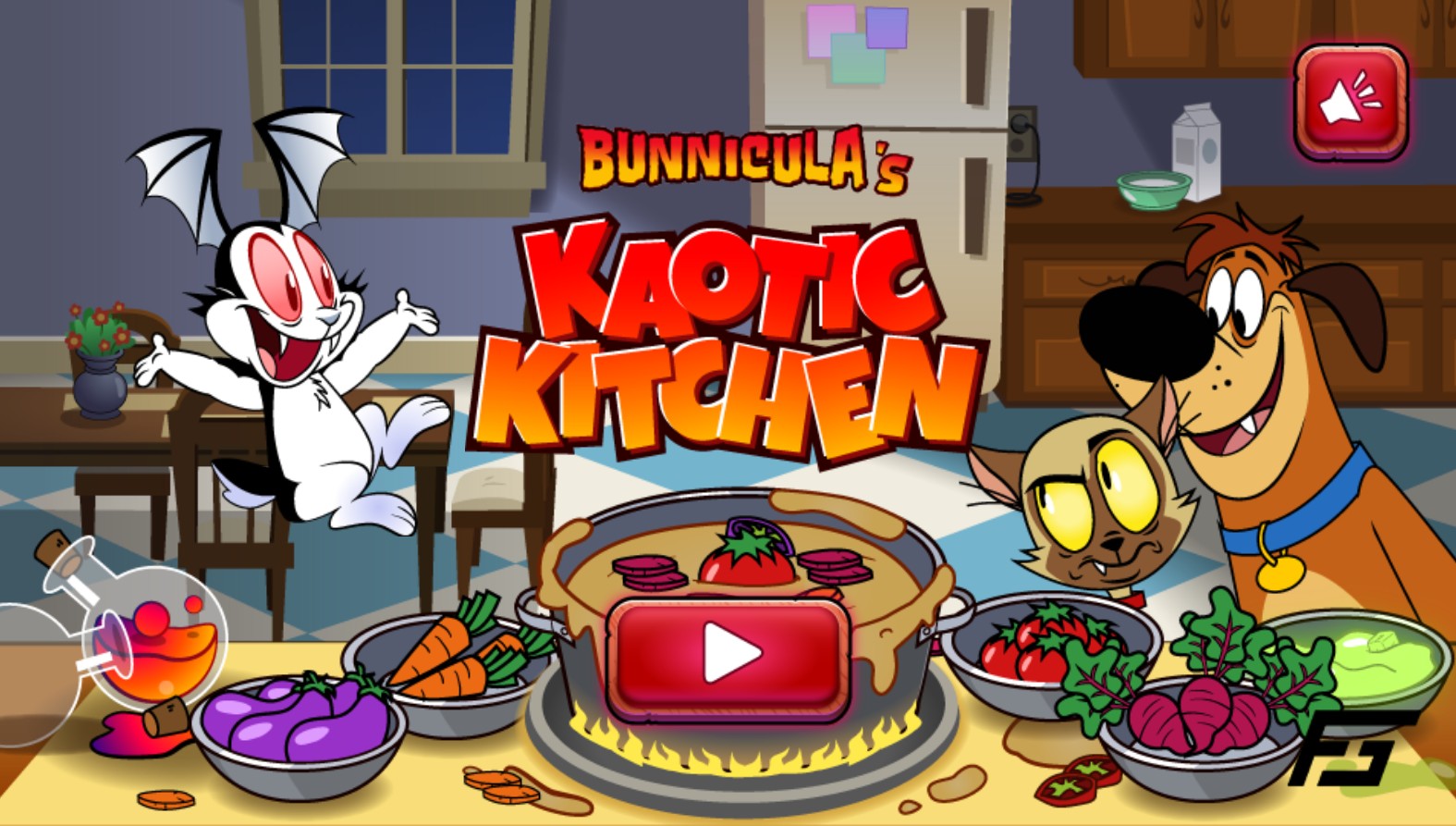 Bunnicula Kaotic Kitchen - Online Cartoon Cooking Game