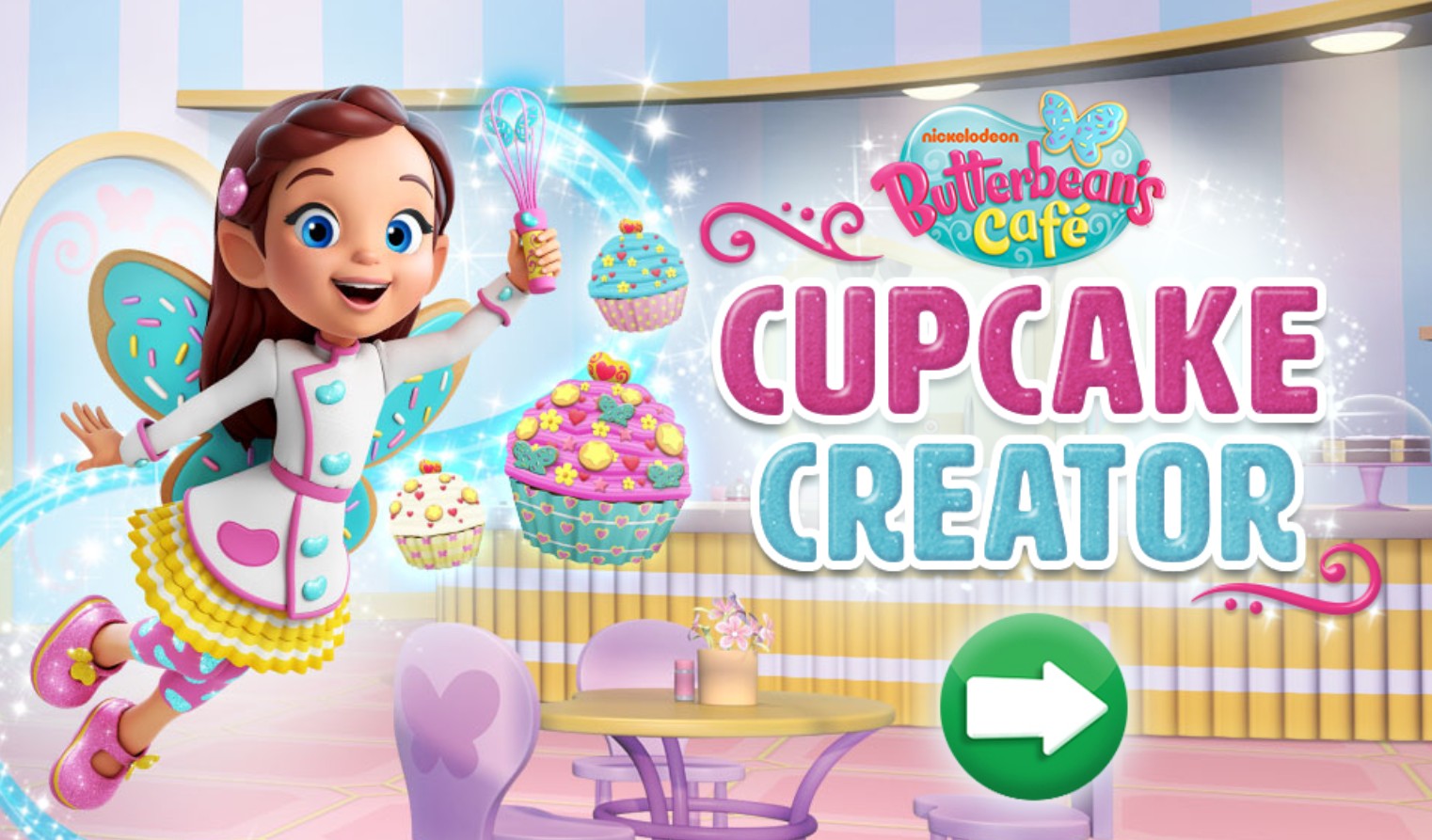Butterbean's Cafe Cupcake Creator - Play Nick Jr Baking Games
