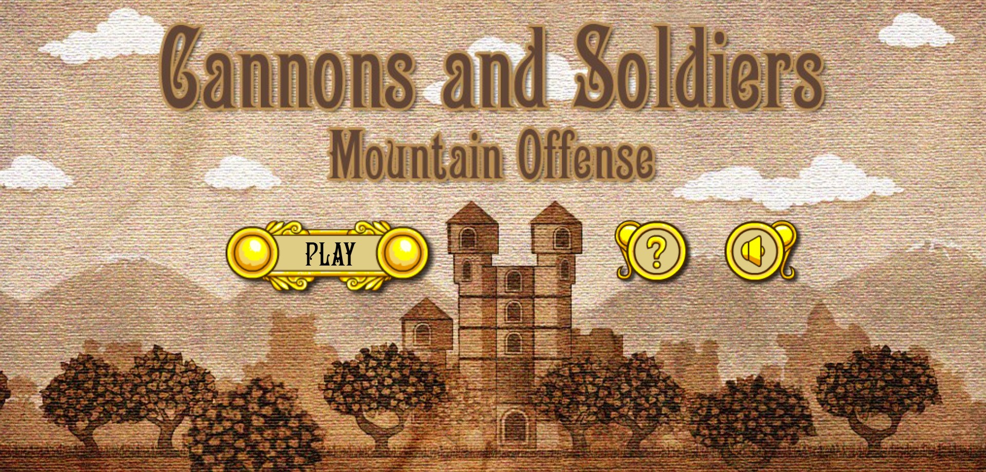 Cannons and Soldiers Mountain Offense - Strategic Artillery Browser Game