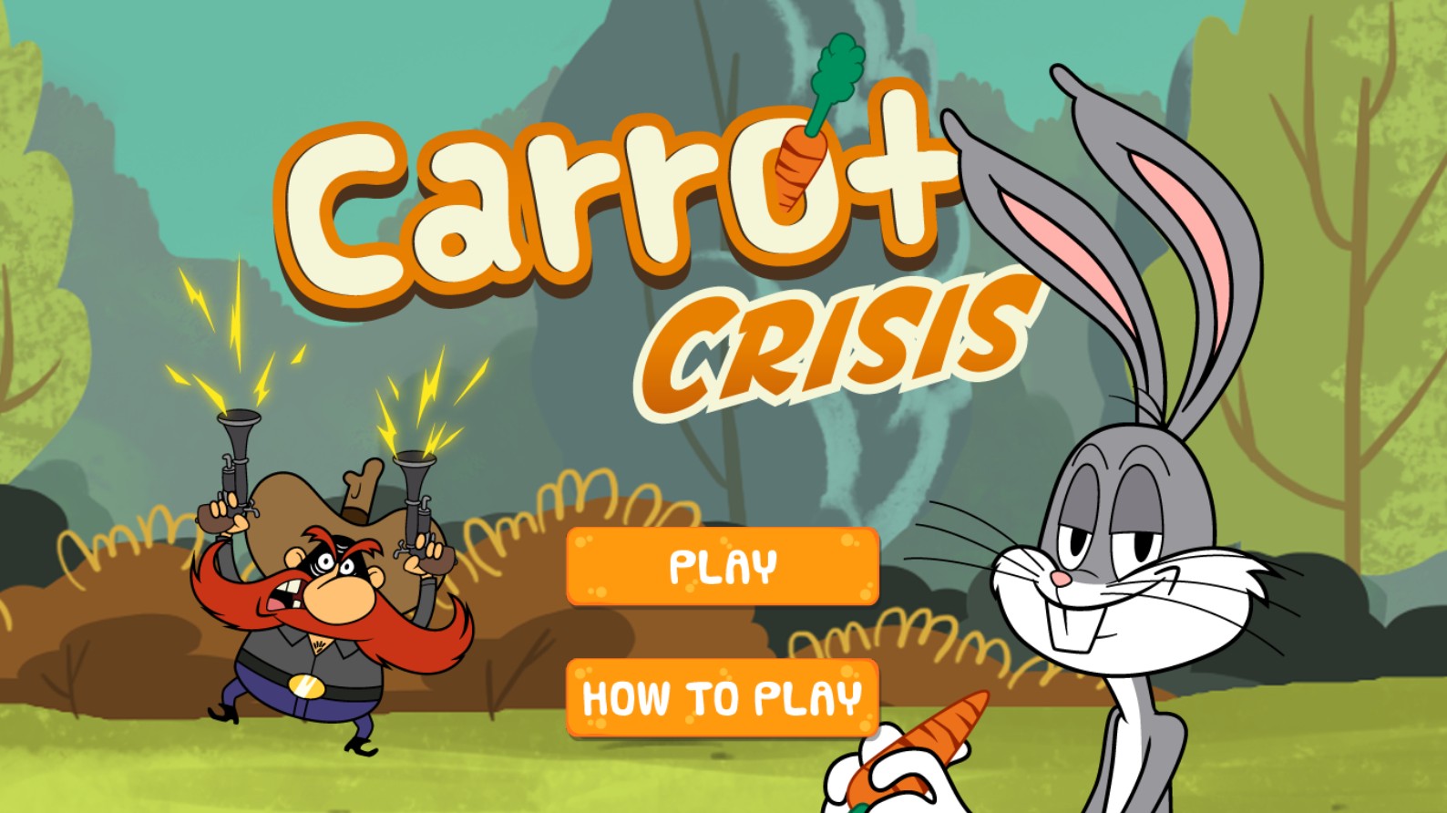 Carrot Crisis - Bugs Bunny and Yosemite Sam Browser Game