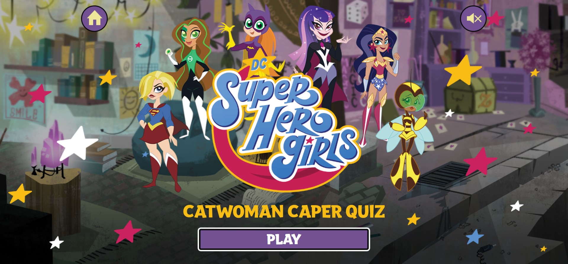 DC Super Hero Girls Catwoman Caper Quiz Game