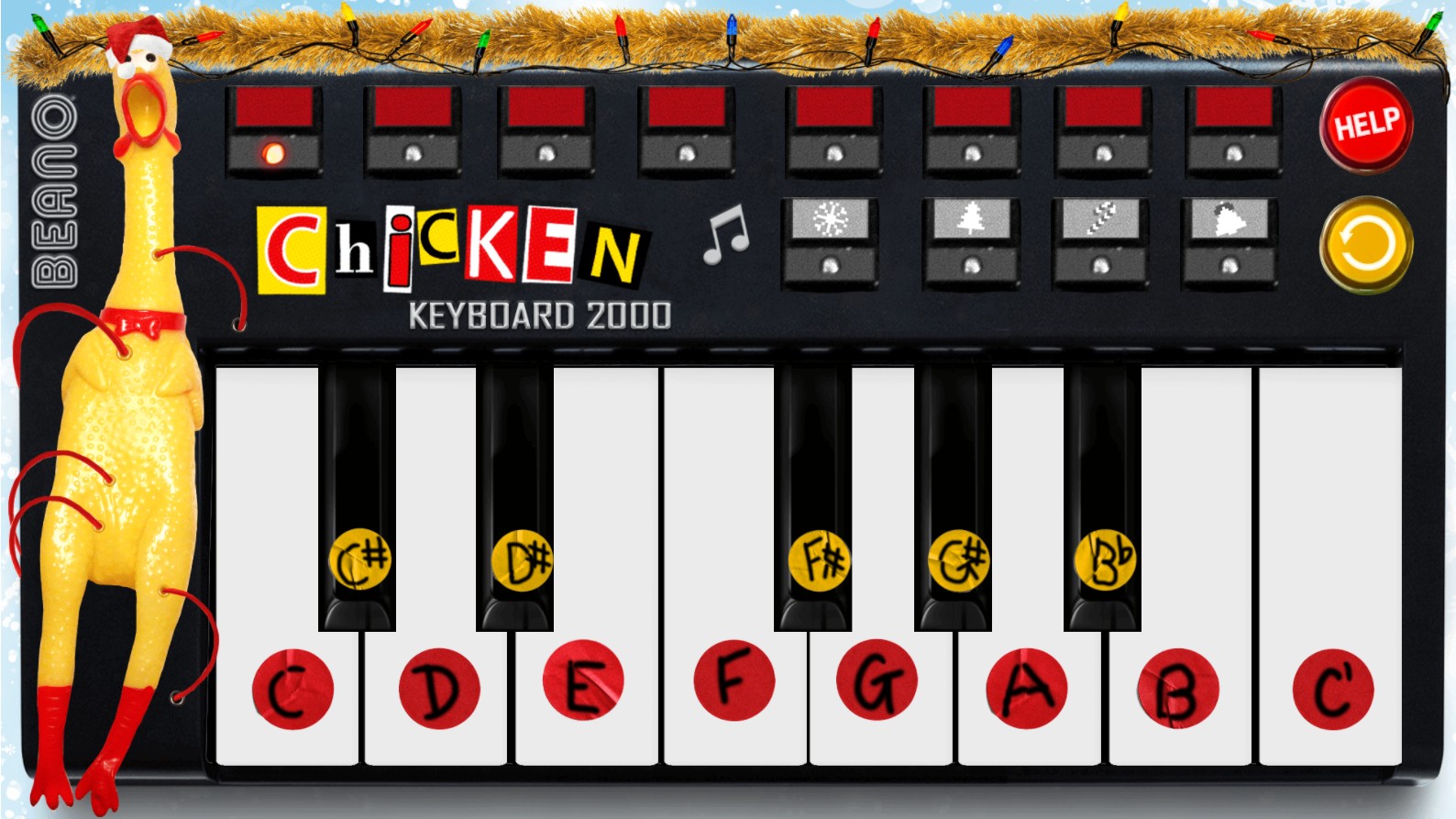 Chicken Piano Keyboard 2000 Online Music Game