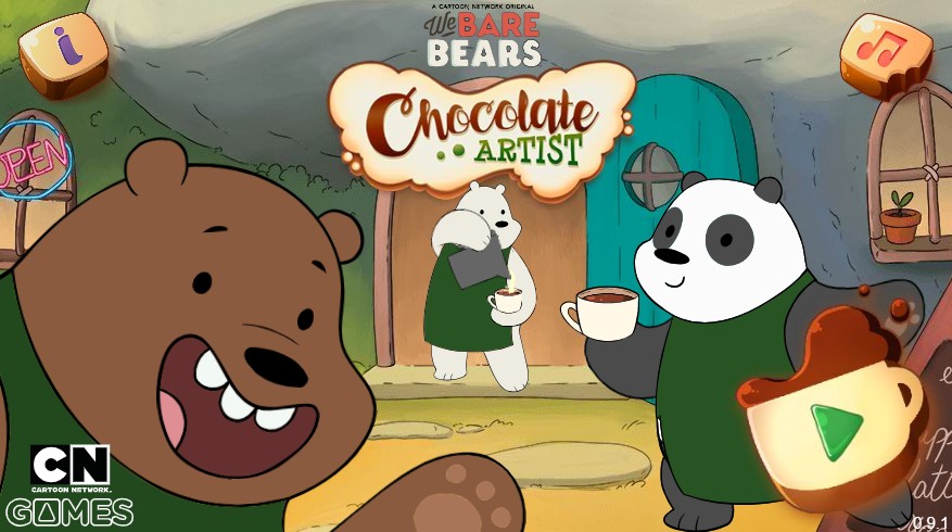 We Bare Bears Chocolate Artist - Creative Cooking Game