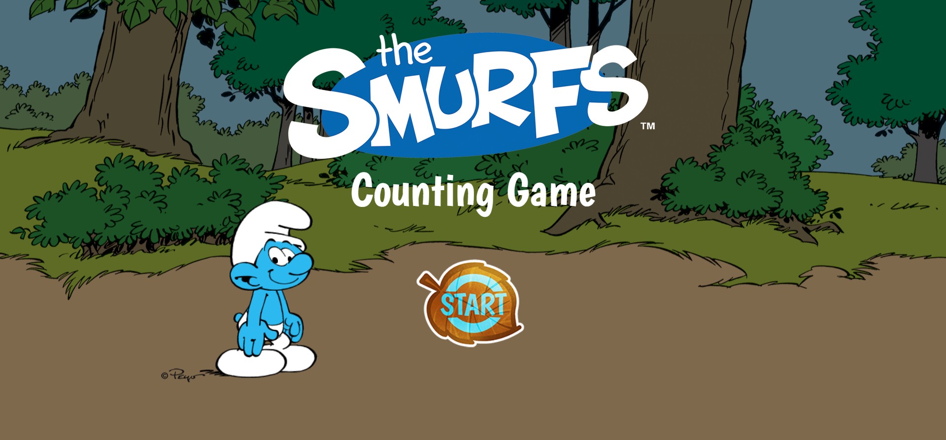 The Smurfs Counting Game for Kids