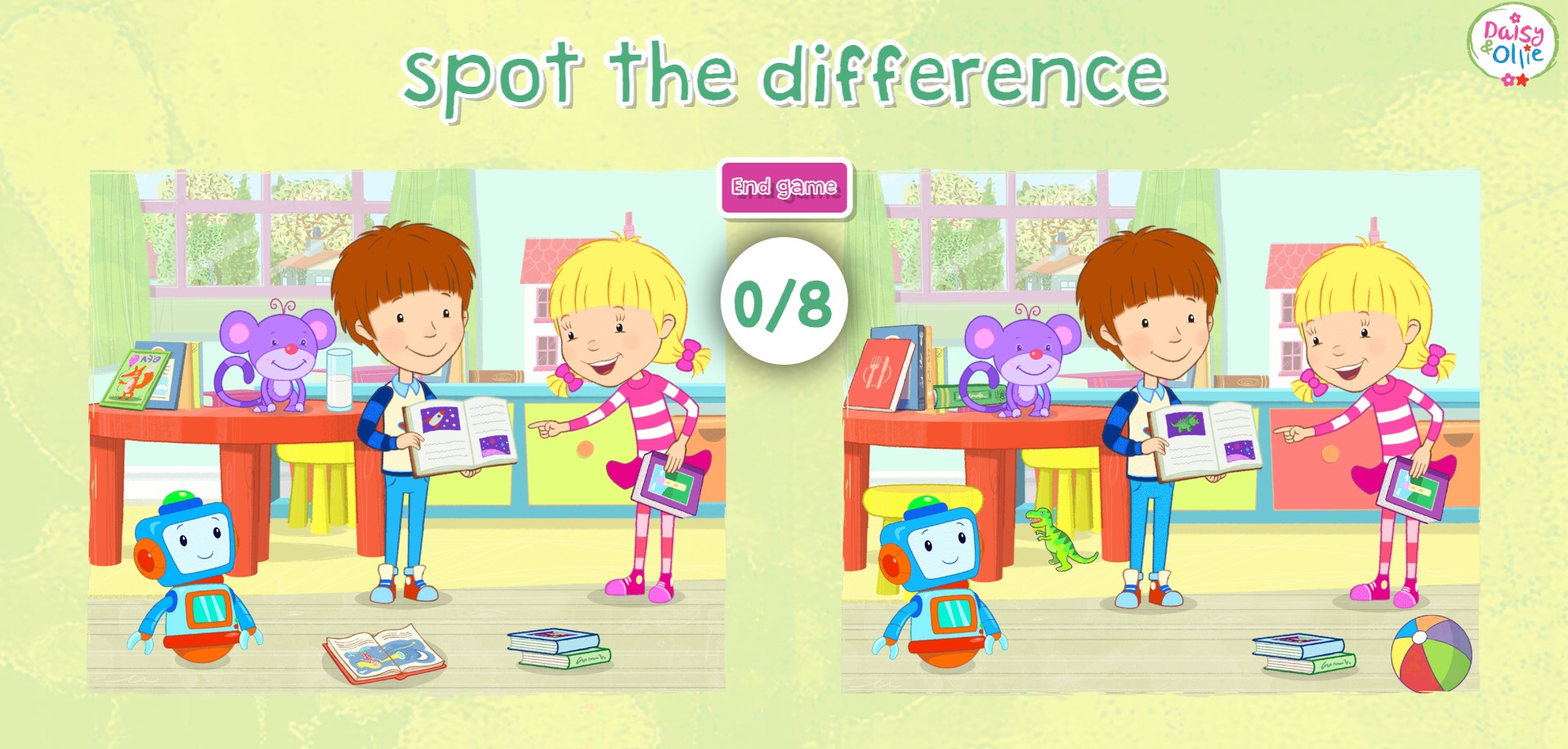 Daisy and Ollie Spot the Difference - Kids Puzzle Game