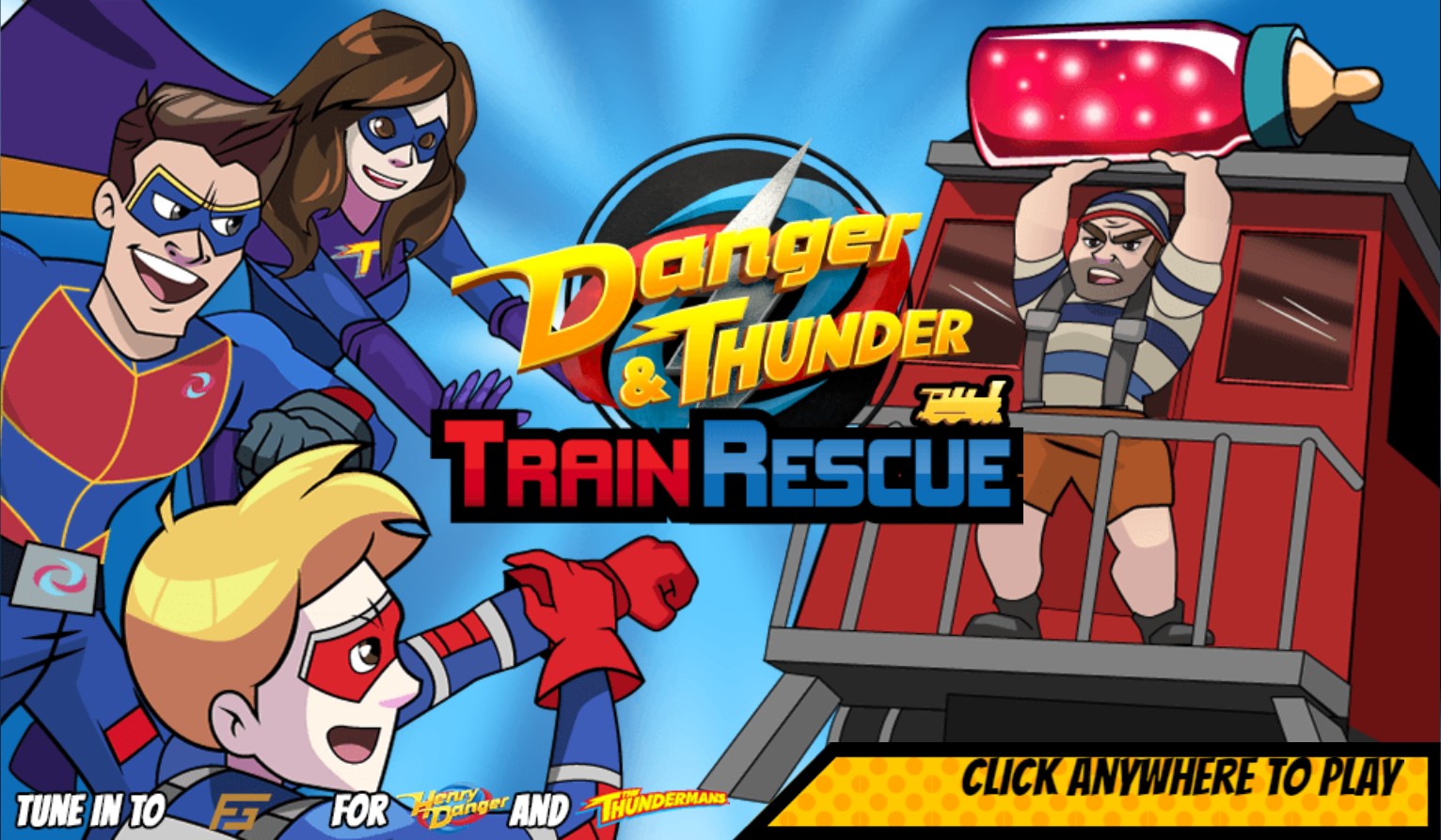 Danger & Thunder Train Rescue - Nickelodeon Superhero Adventure