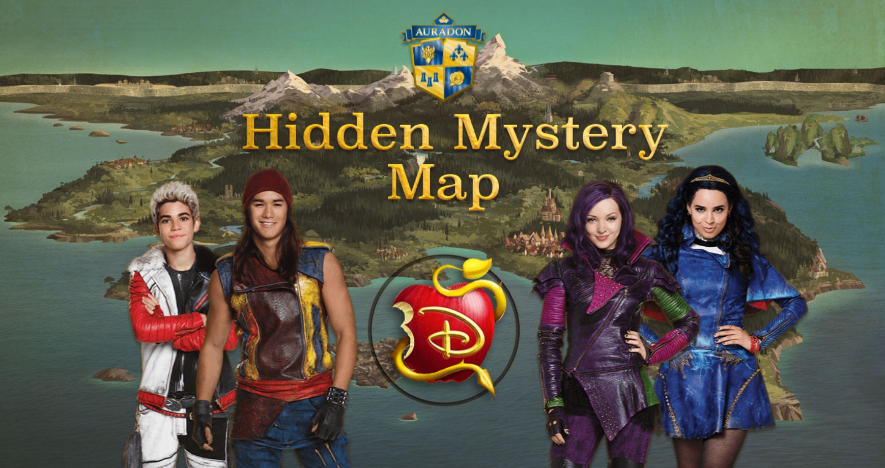 Descendants Hidden Mystery Map - Explore Auradon