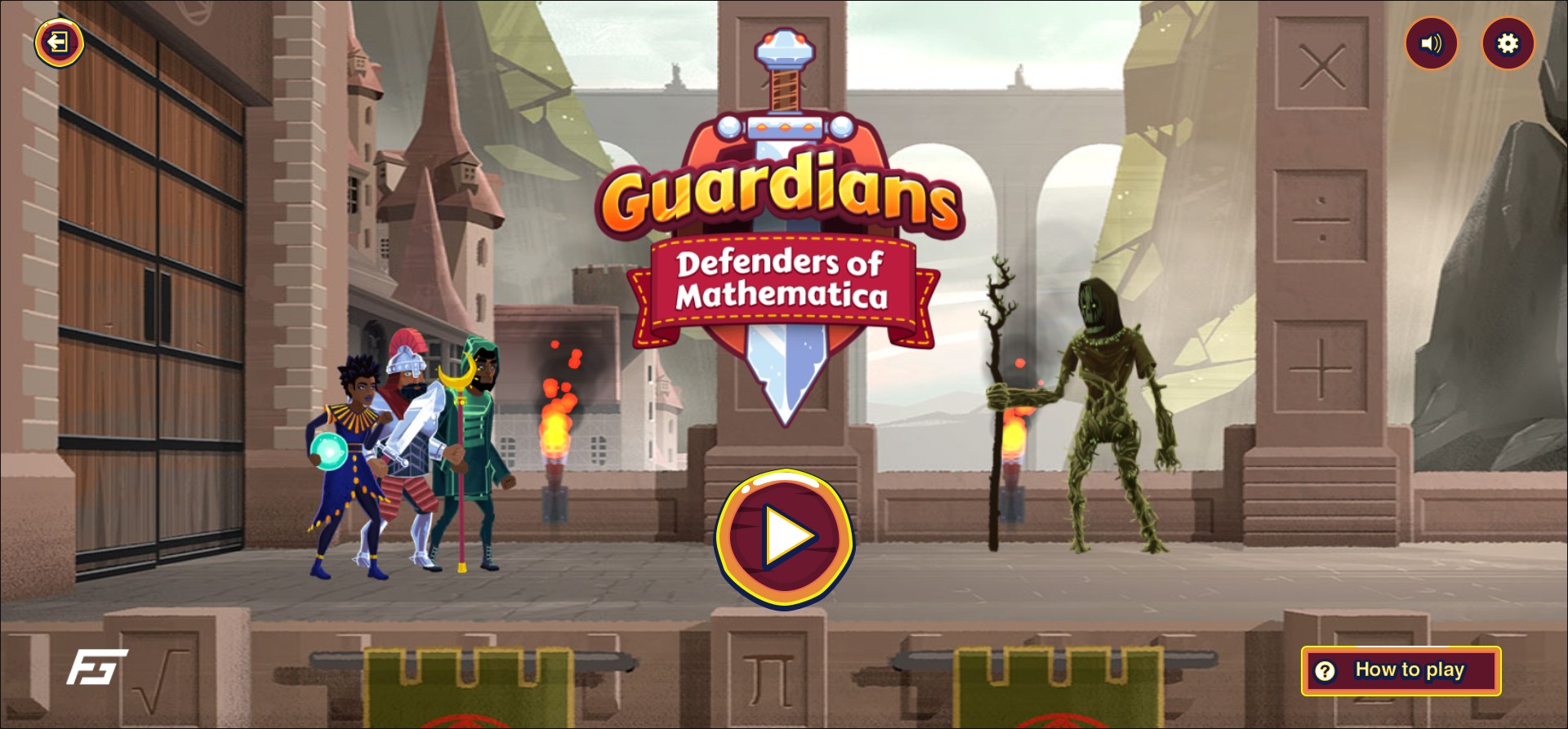 Guardians Defenders of Mathematica - Educational Math Strategy Game