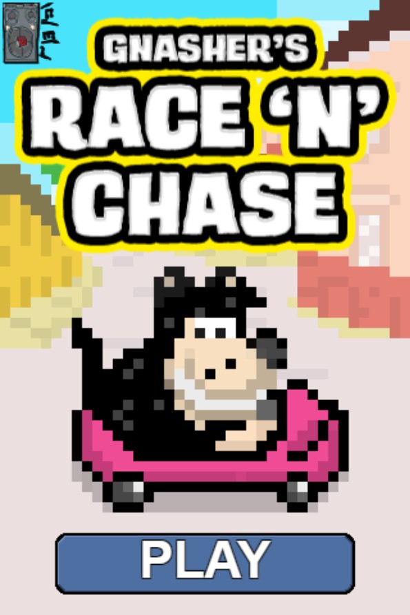 Gnasher's Race 'N' Chase - Retro Browser Racing Game
