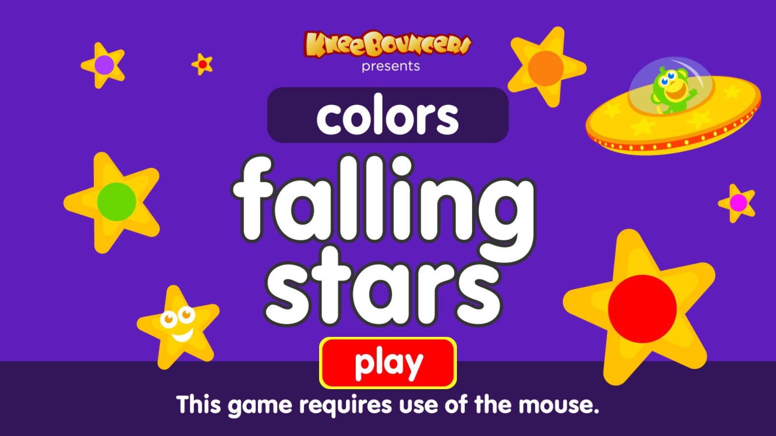 Falling Star Colors - KneeBouncers Educational Game