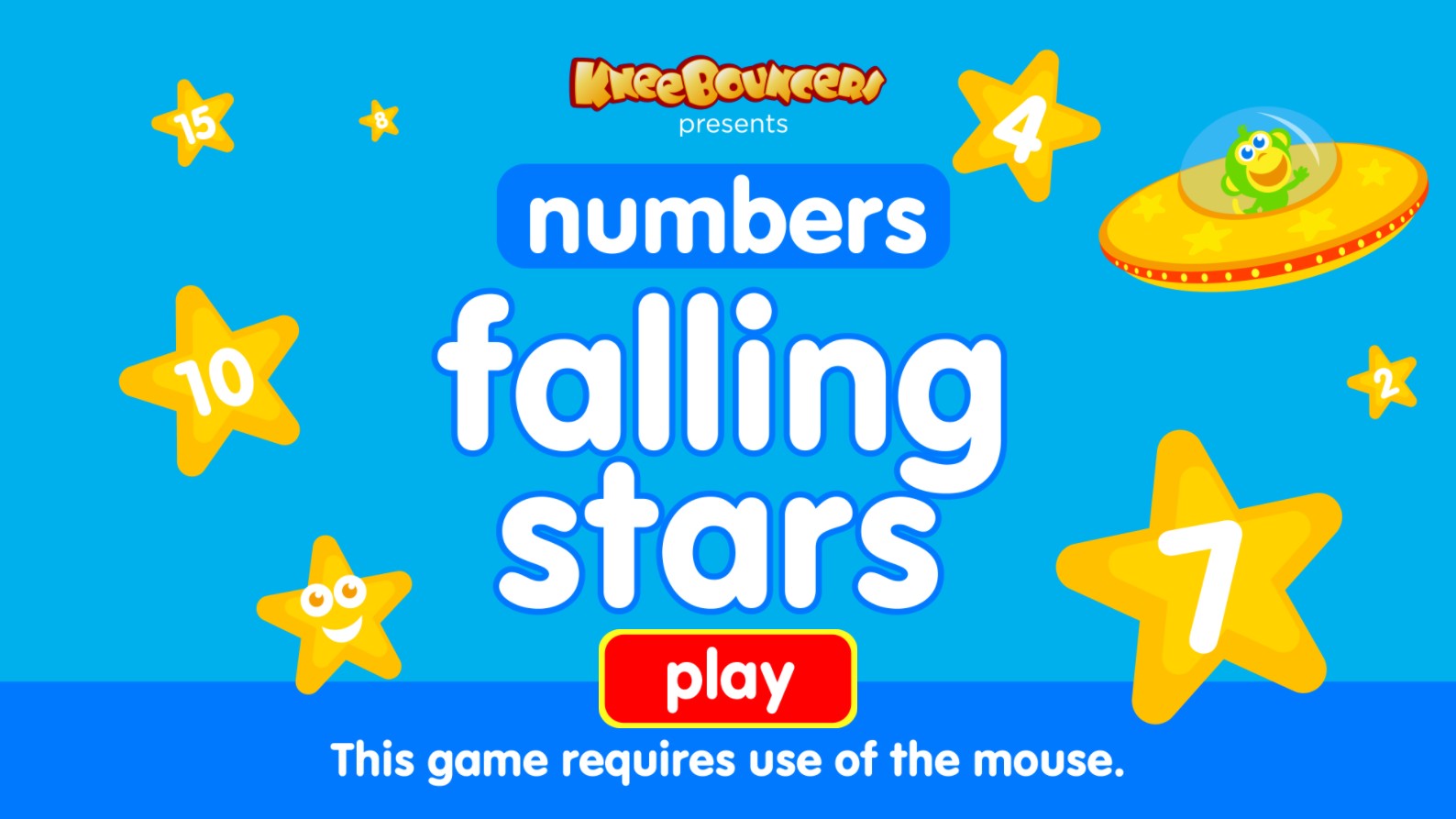 KneeBouncers Falling Star Numbers Educational Game
