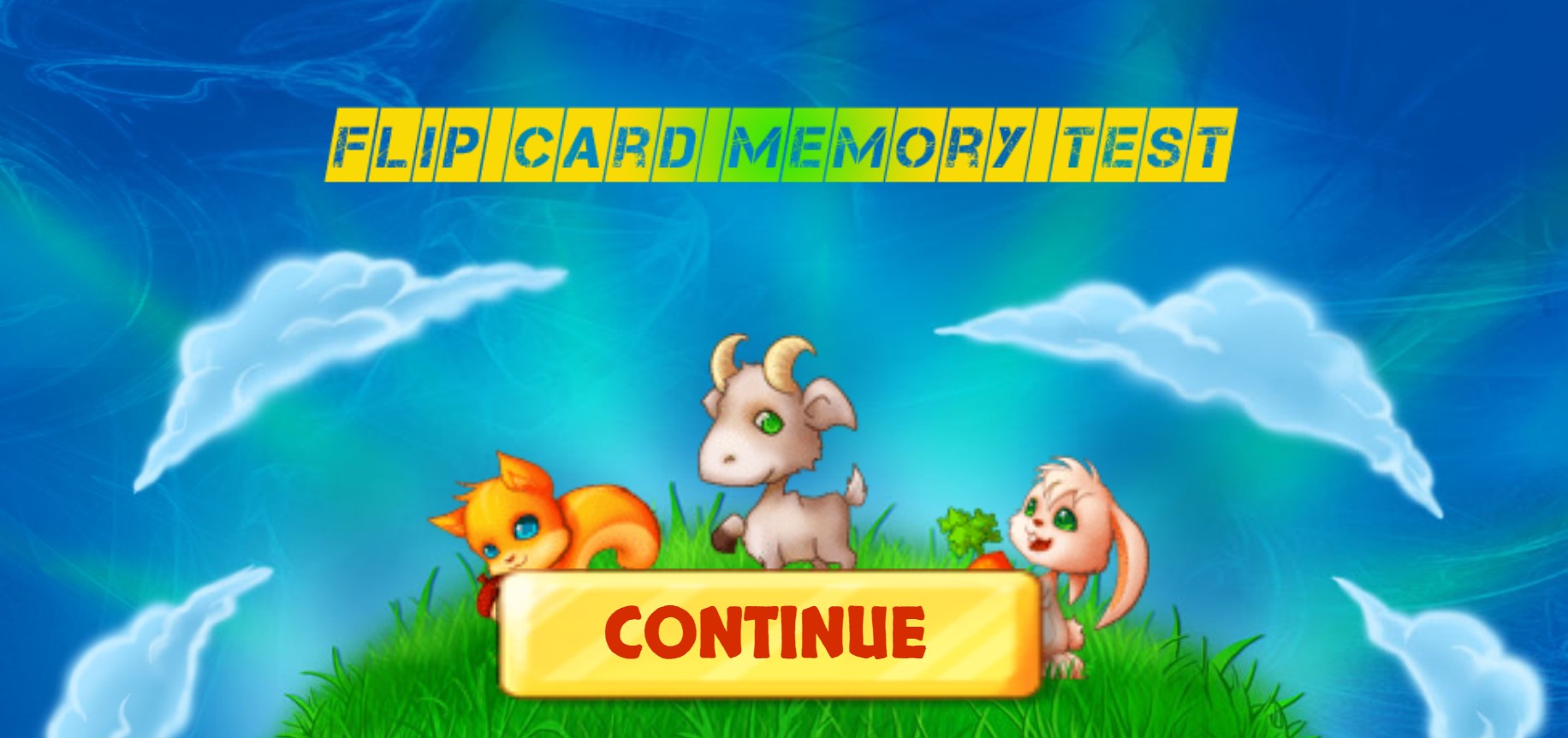 Flip Card Memory Test - Cute Animal Brain Trainer