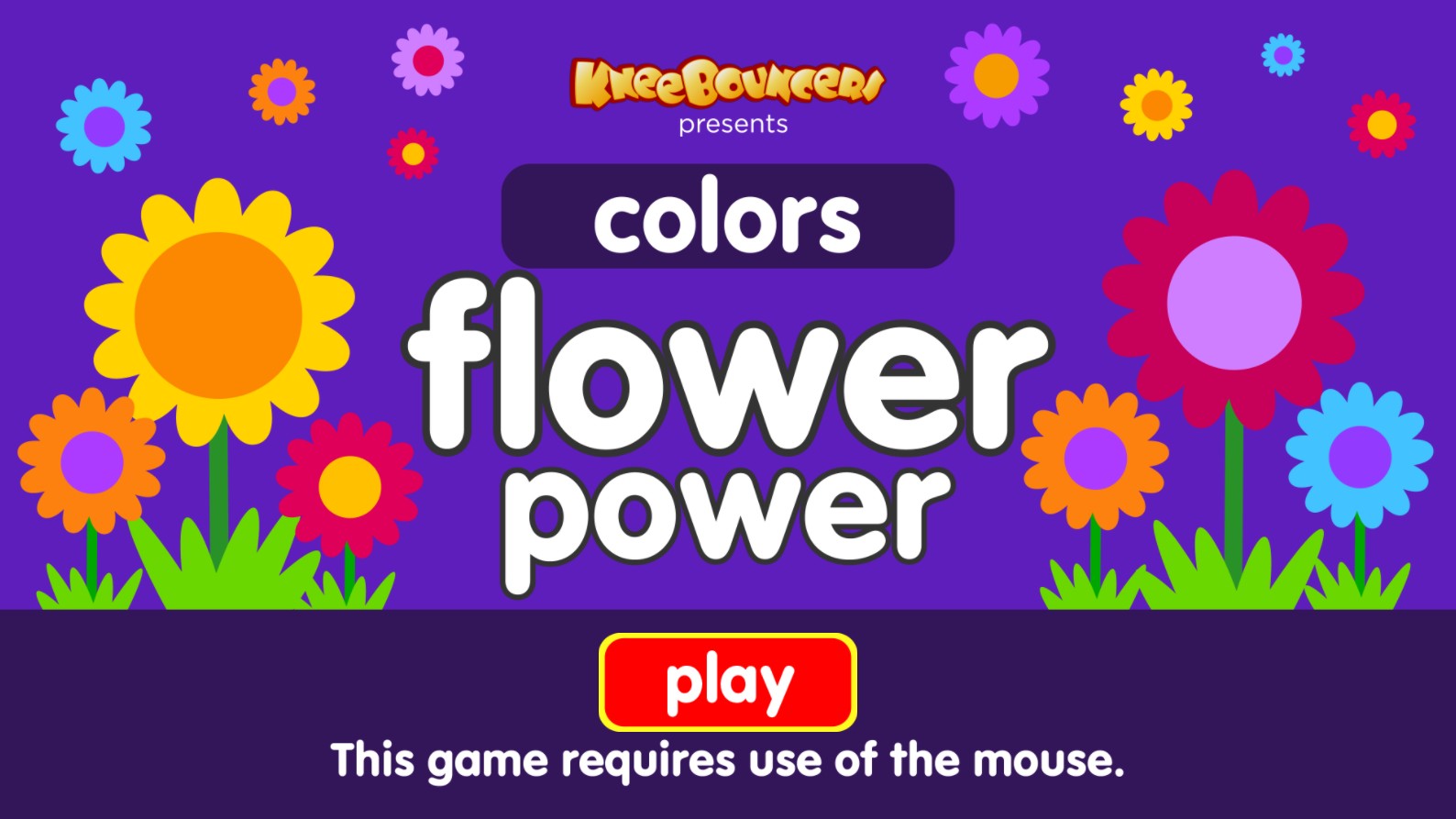 Flower Power Colors - KneeBouncers Educational Game