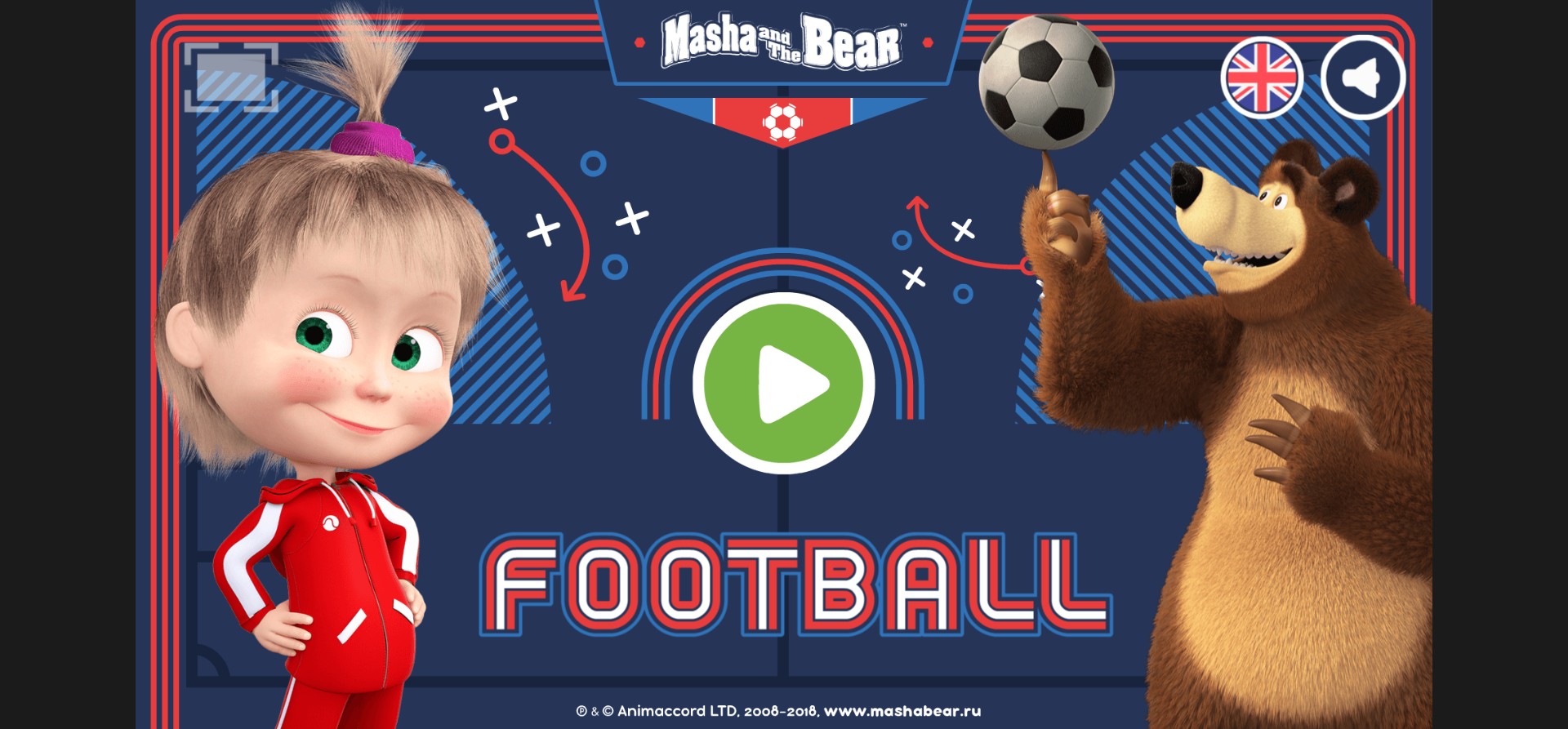 Masha and the Bear Football Game Online