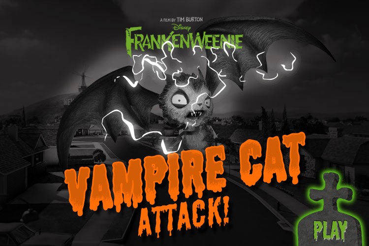 Frankenweenie Vampire Cat Attack Game