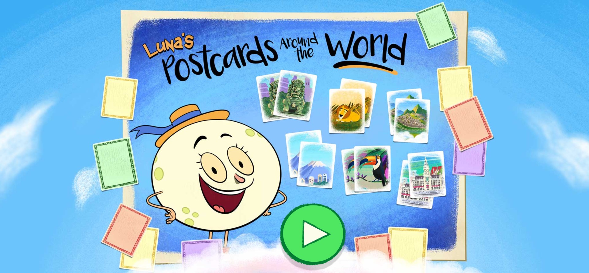 Let's Go Luna! Postcards Around the World Game