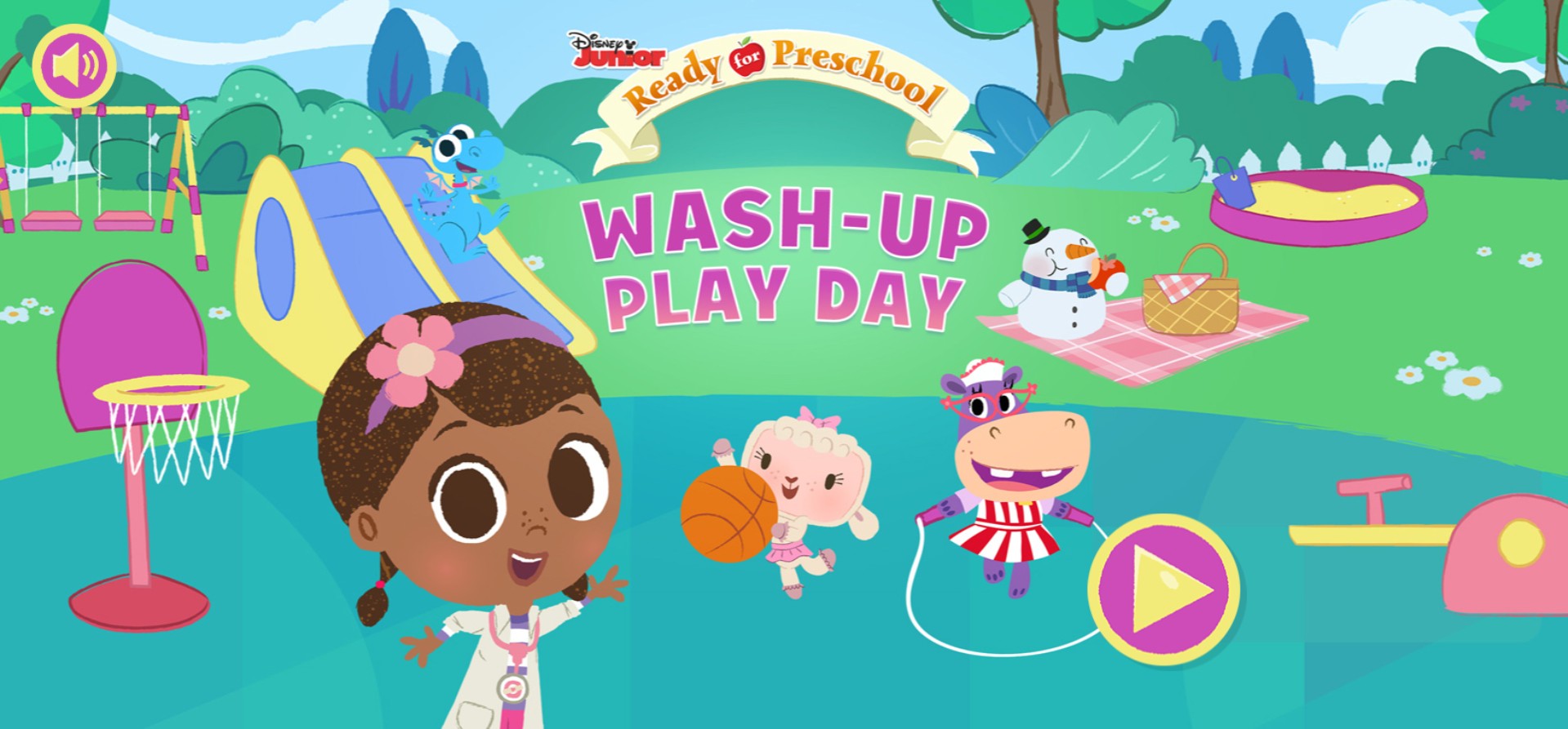 Doc McStuffins Wash-Up Play Day Game
