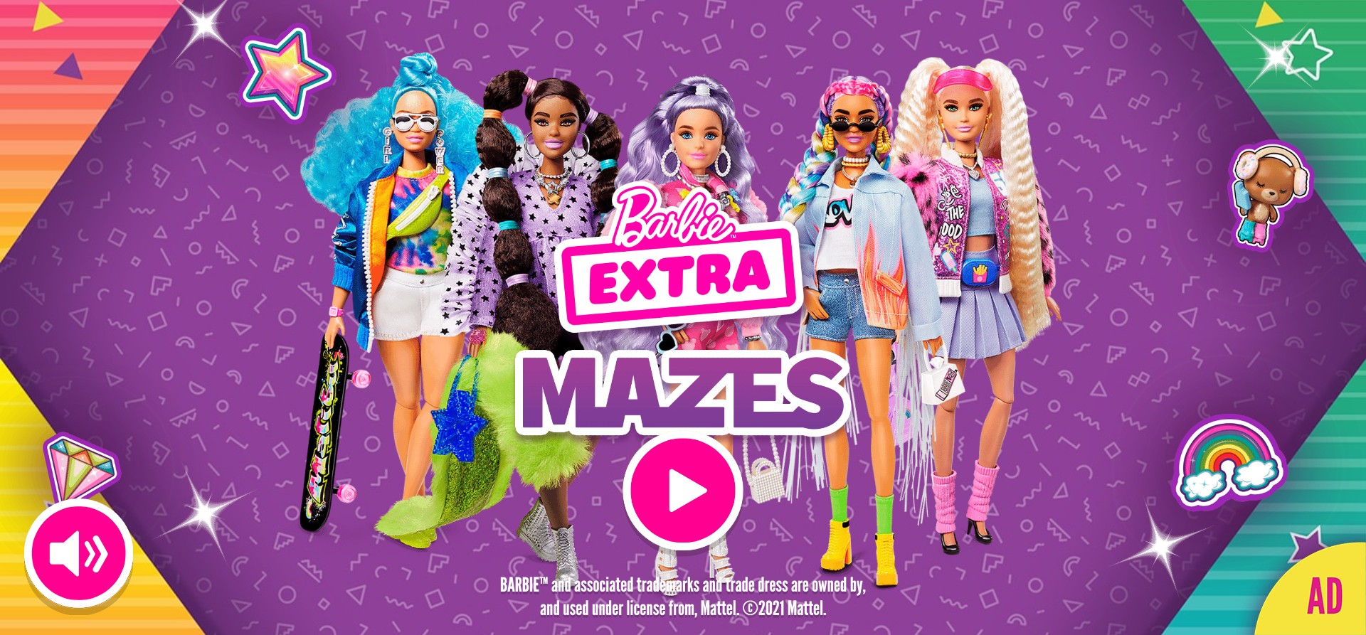 Barbie Extra Mazes Online Game