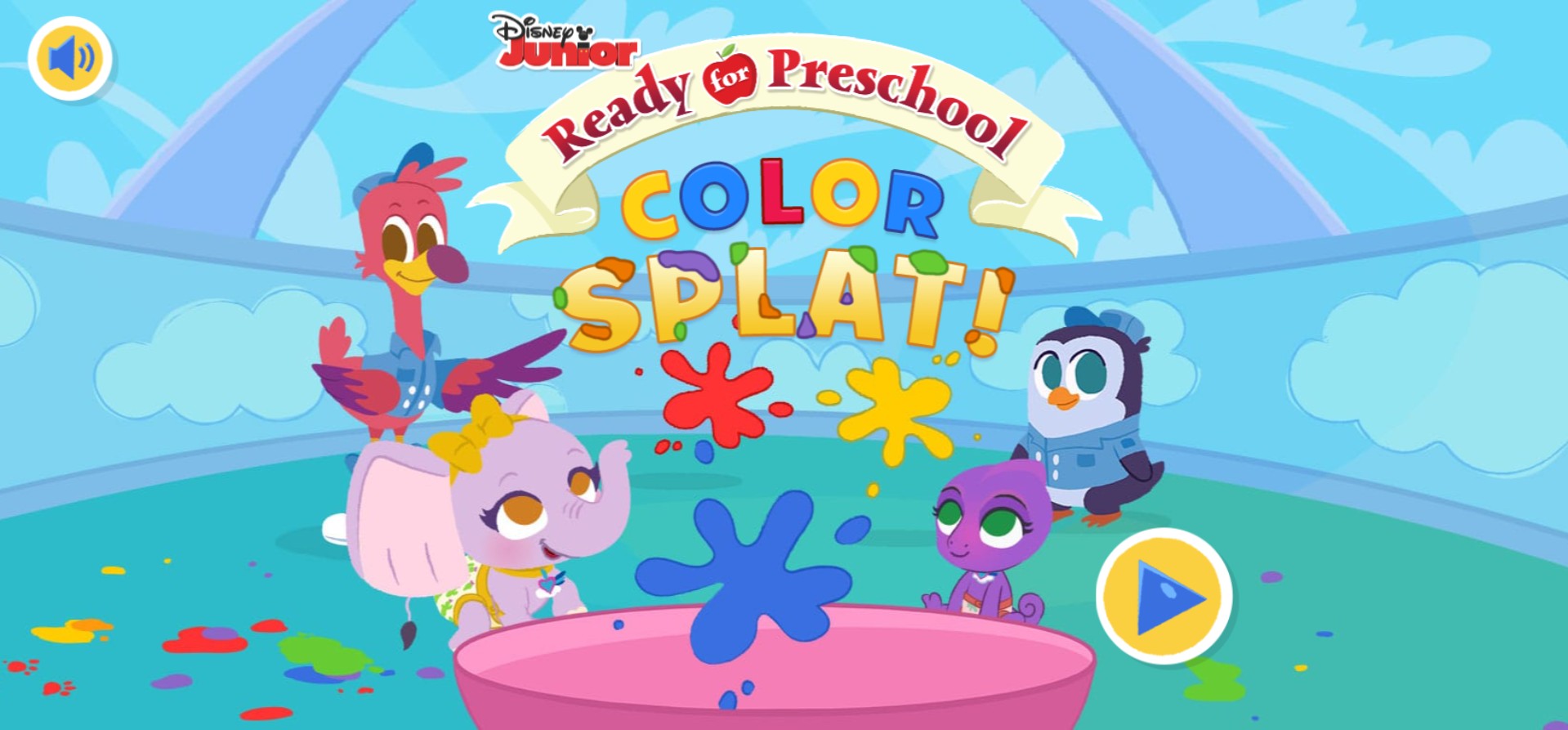 Disney Junior Ready for Preschool Color Splat Game
