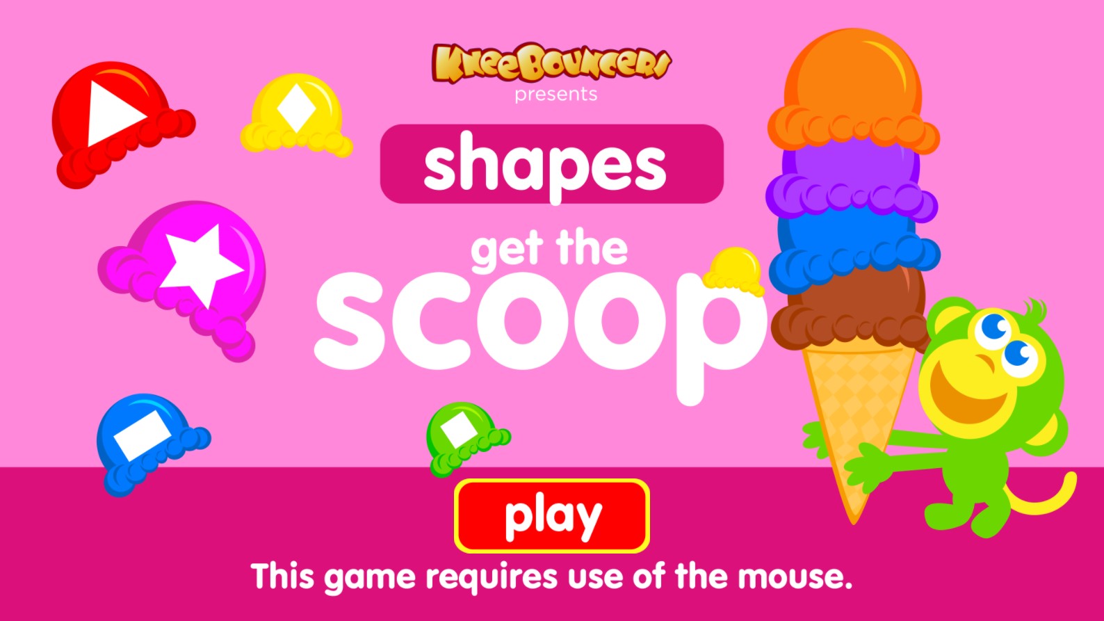 Get the Scoop Shapes - Educational Kids Learning Game