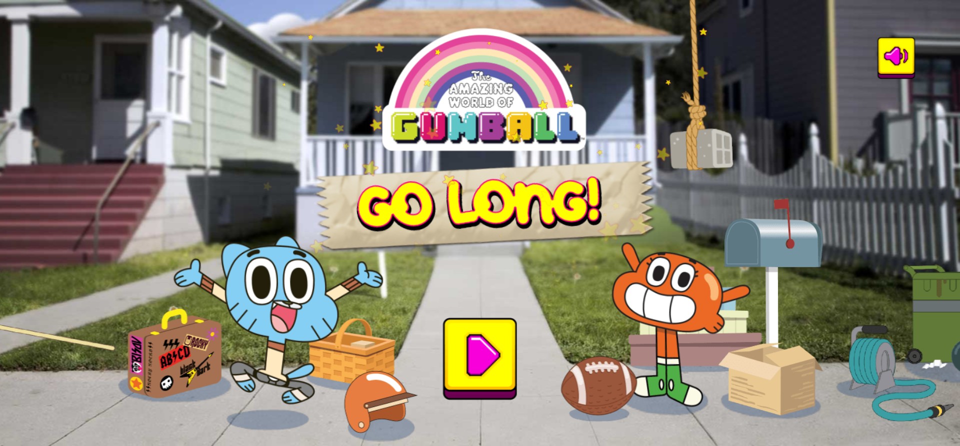 Gumball Go Long - Play The Amazing World of Gumball Football Game