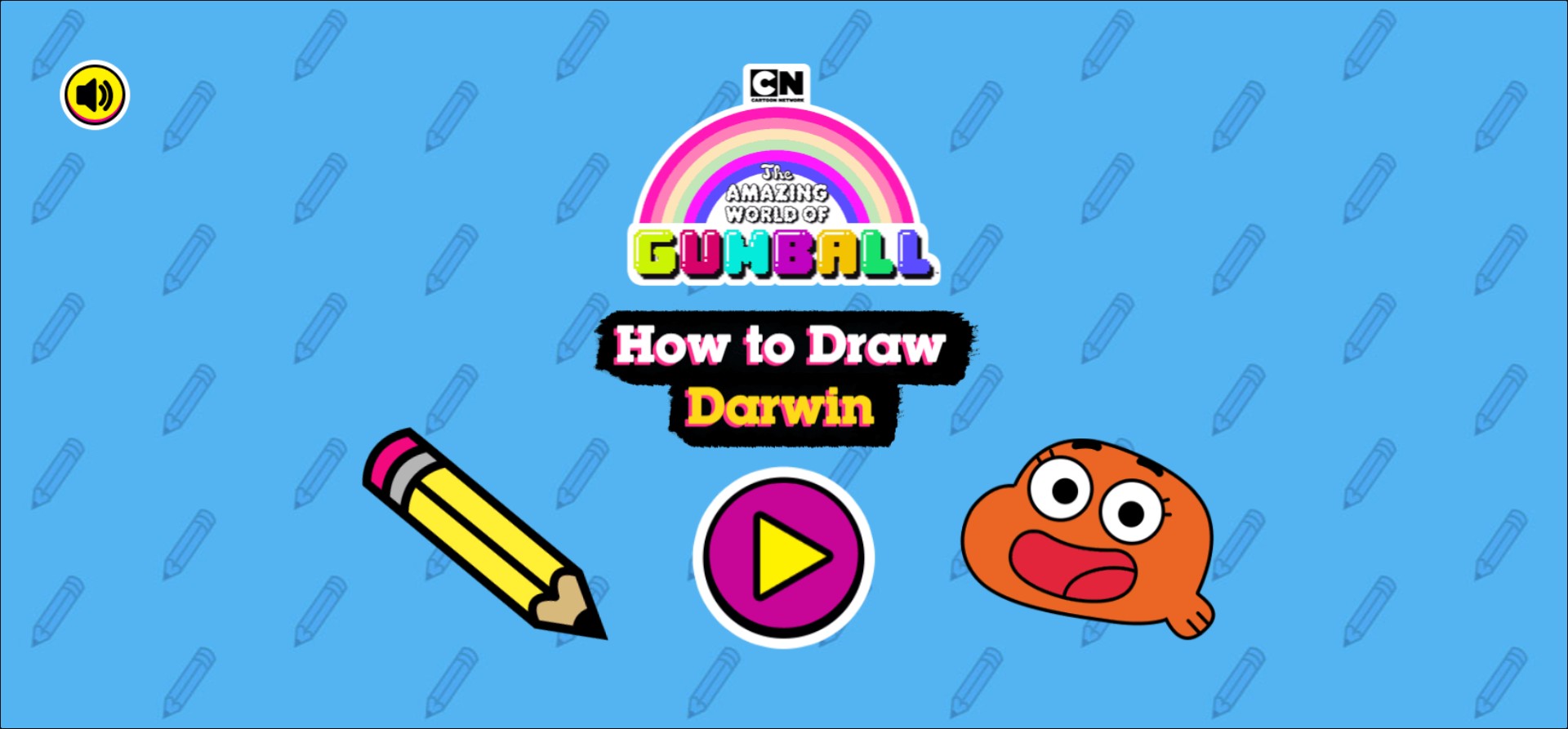 How to Draw Darwin - The Amazing World of Gumball Art Game