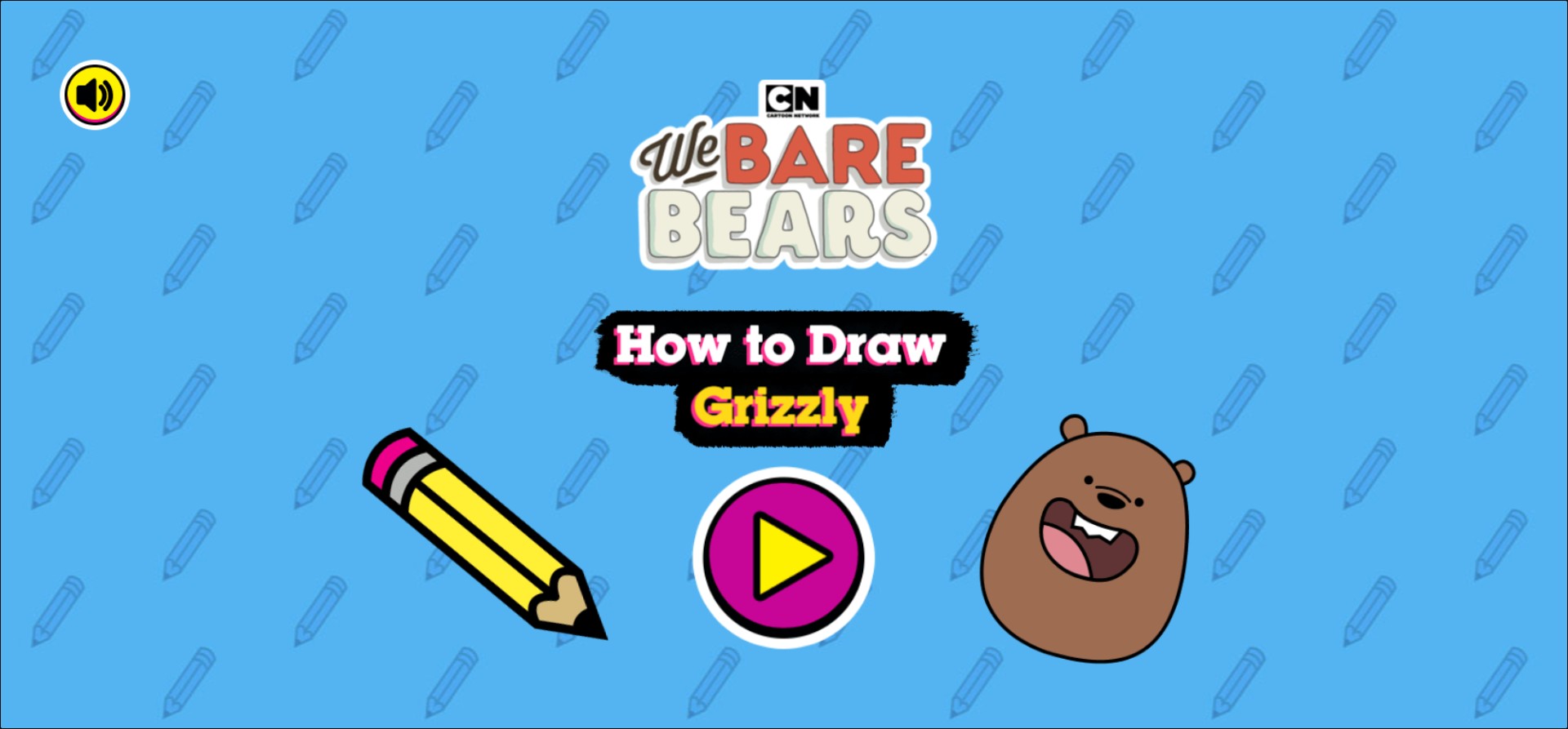 How to Draw Grizzly - We Bare Bears Drawing Game