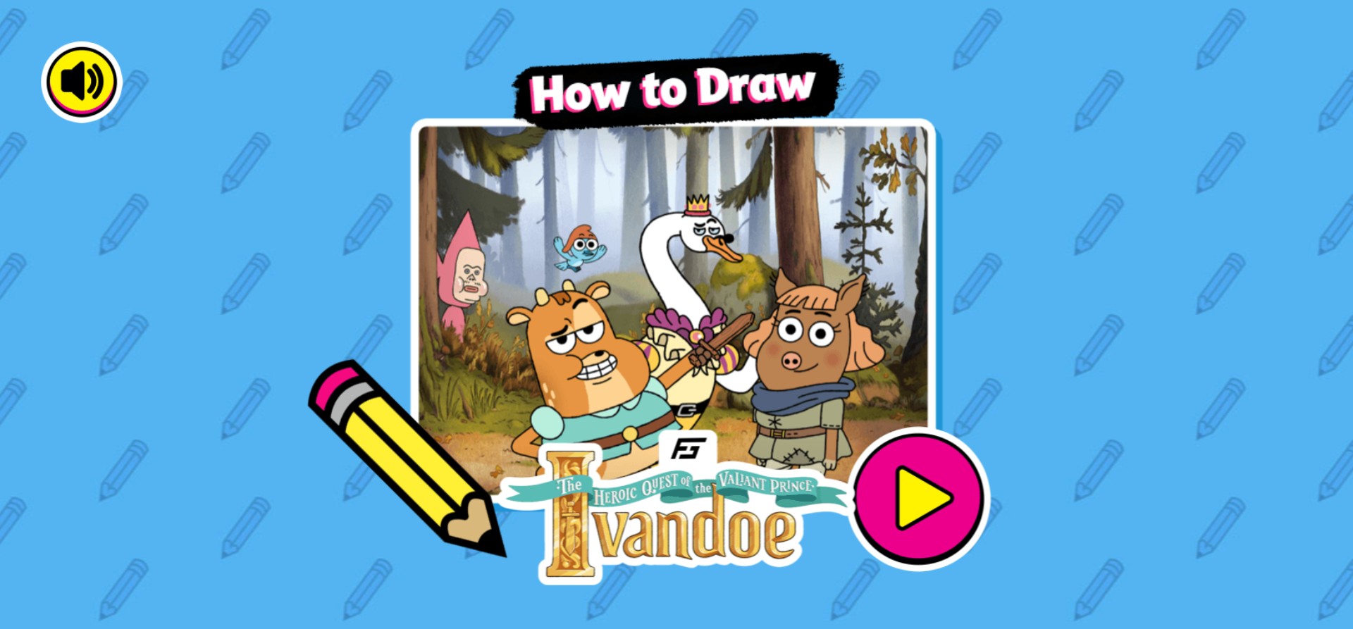How to Draw Ivandoe - Interactive Cartoon Drawing Game