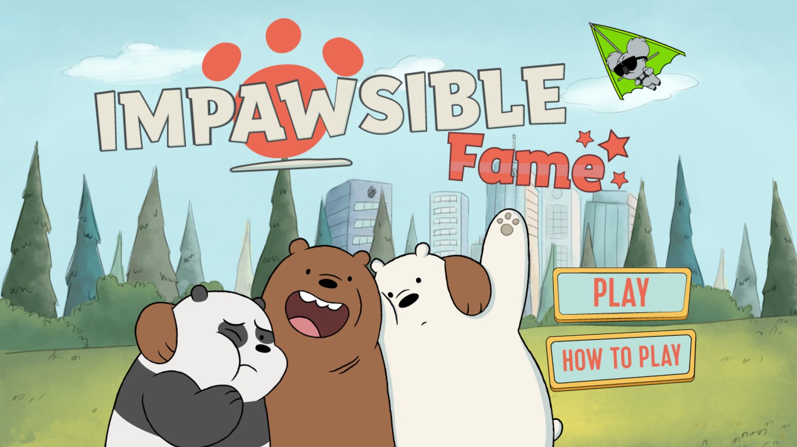 Impawsible Fame: We Bare Bears Adventure Game