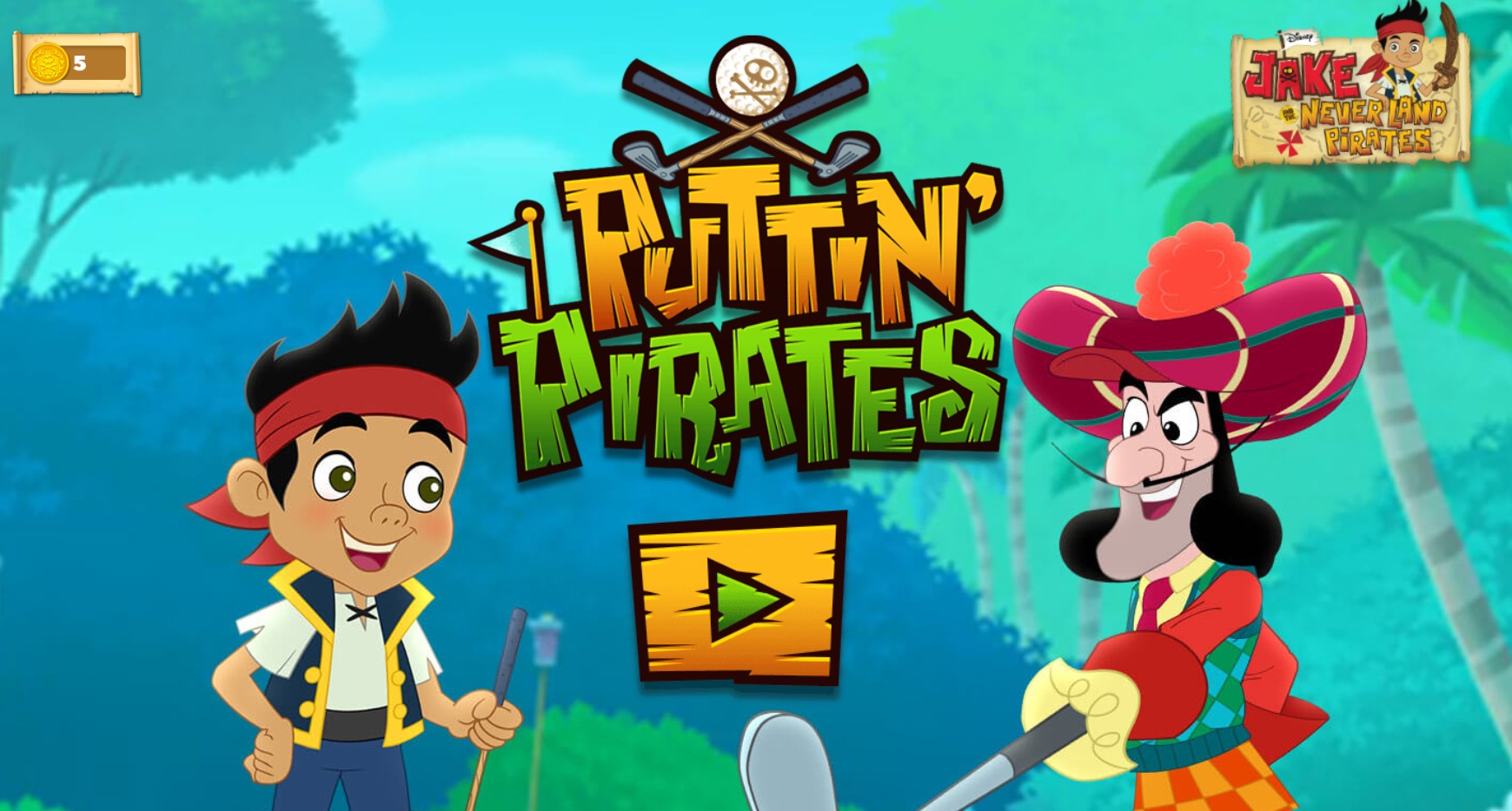 Jake and the Never Land Pirates Puttin' Pirates Online Game