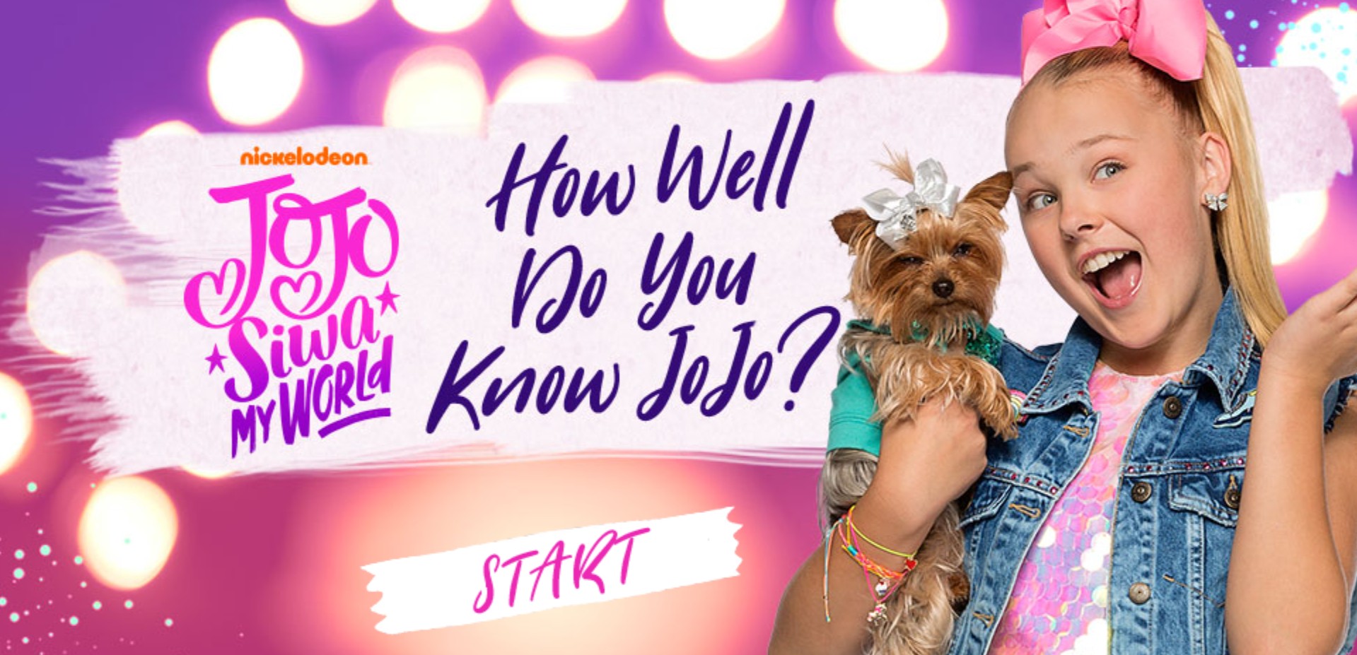 JoJo Siwa My World Quiz - Play Nickelodeon Fan Games Online