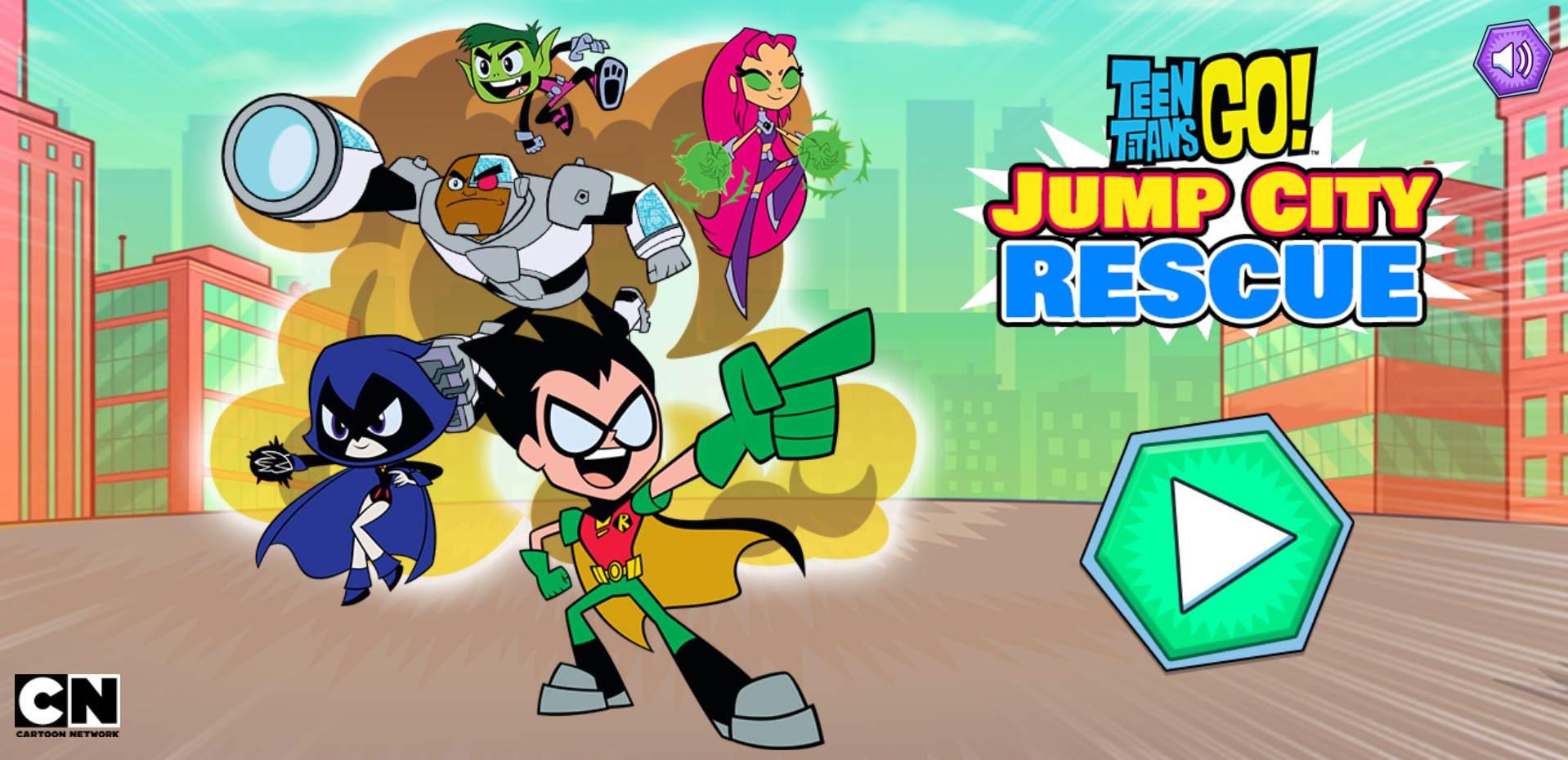 Jump City Rescue - Teen Titans Cartoon Network Action Game