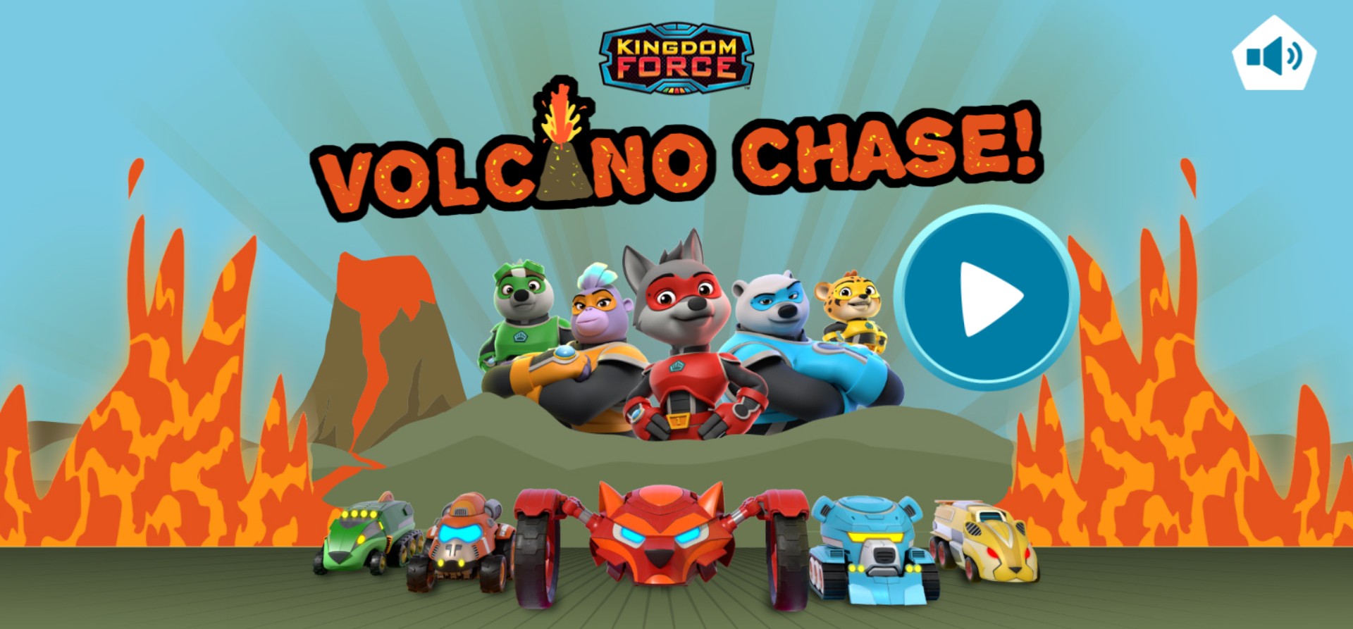 Kingdom Force: Volcano Chase Browser Game