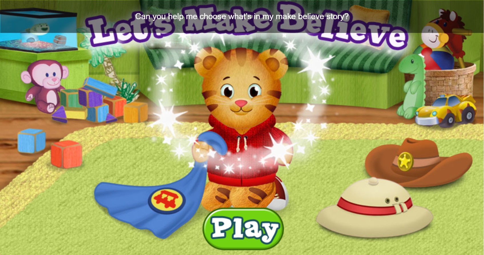 Let's Make Believe Daniel Tiger Browser Game
