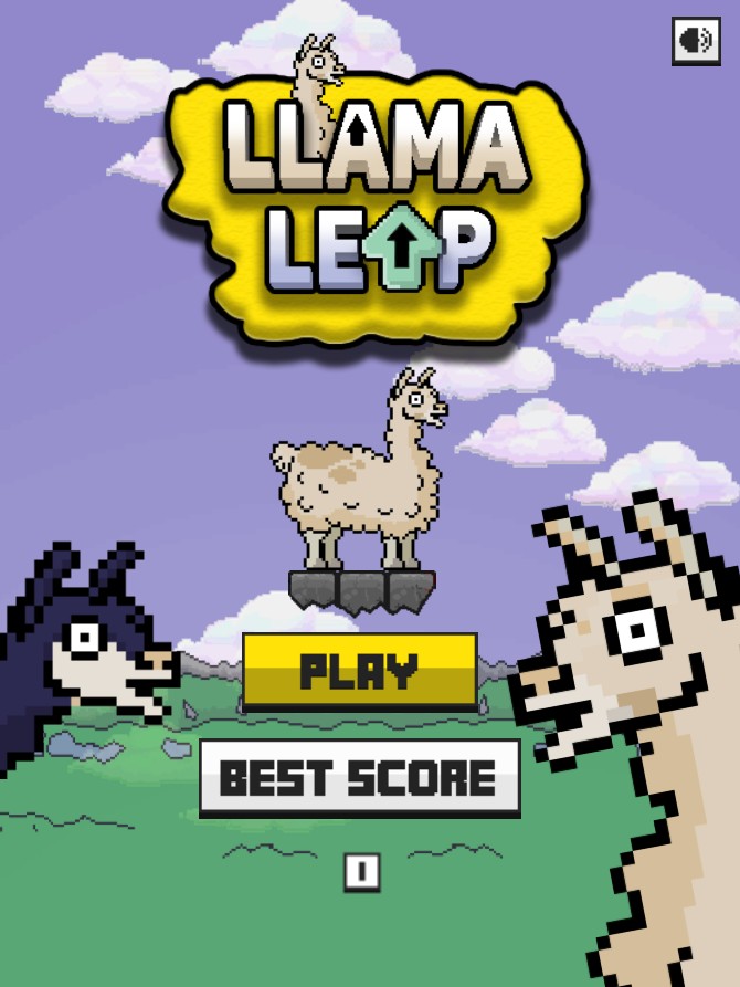 Llama Leap - Fun Pixel Art Jumping Game