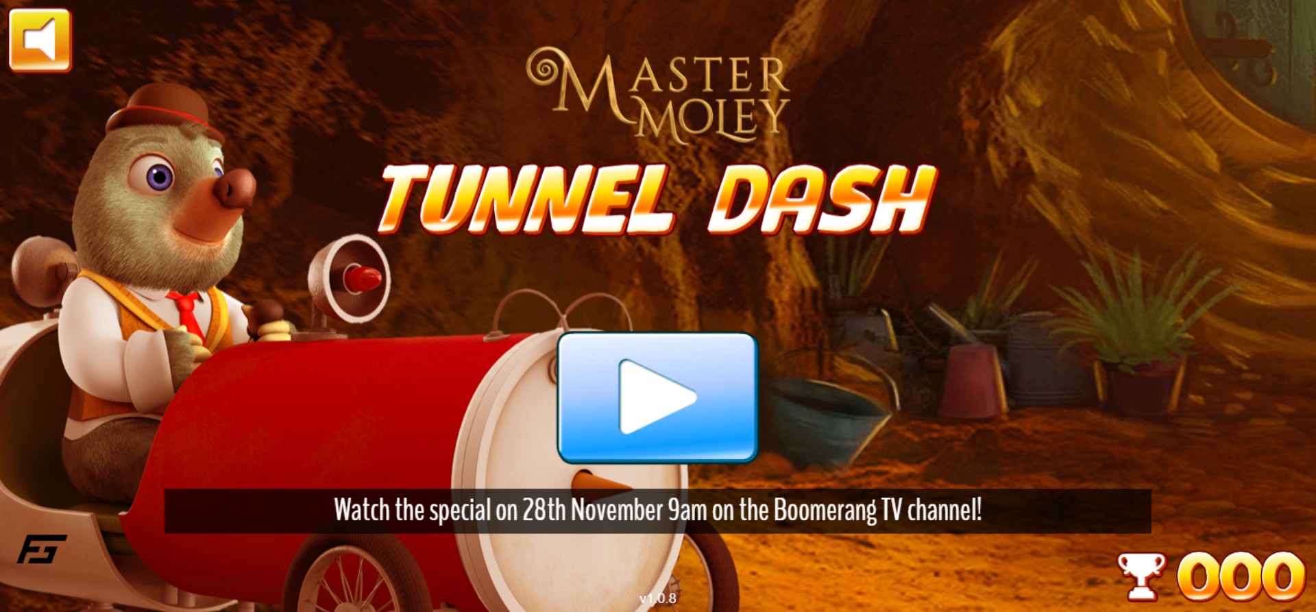Master Moley Tunnel Dash - Play Free Online Adventure Game